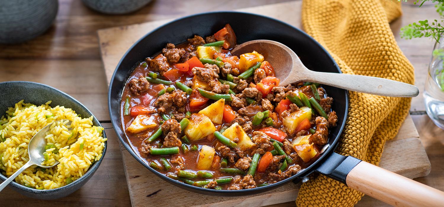 Schnelle Hackfleischpfanne Mit Bohnen Maggi De