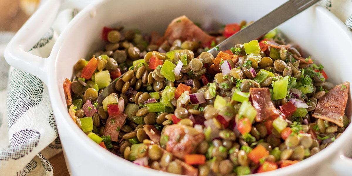 Ensalada de lentejas y apio Recetas Nestlé