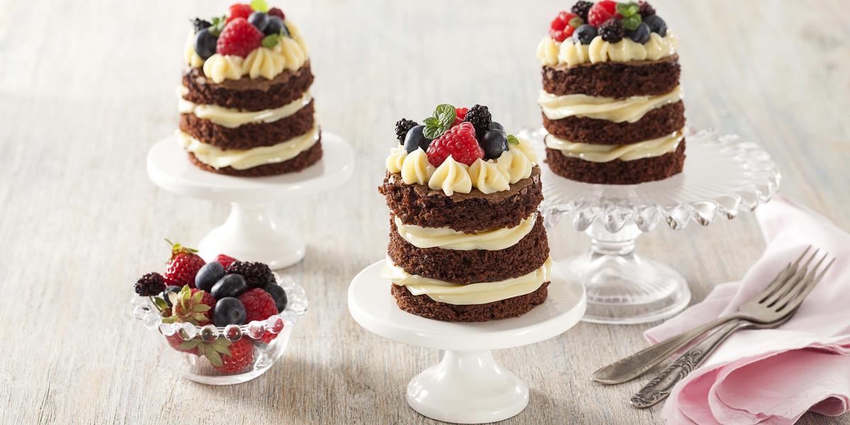 Mini Naked Cake Moça de Colher Receitas Nestlé