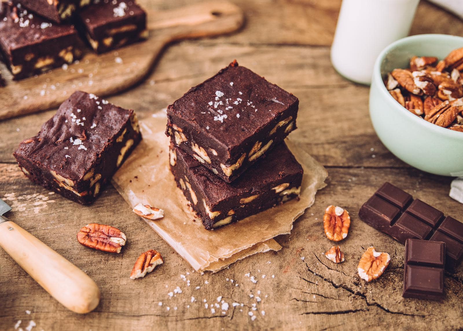 Brownies au chocolat noir et noix de pécan
