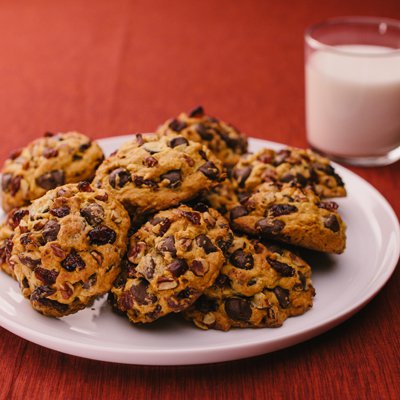 Pumpkin Dark Chocolate Cranberry Cookies | Very Best Baking