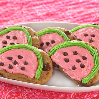 Chocolate Chip Watermelon Cookies | Very Best Baking