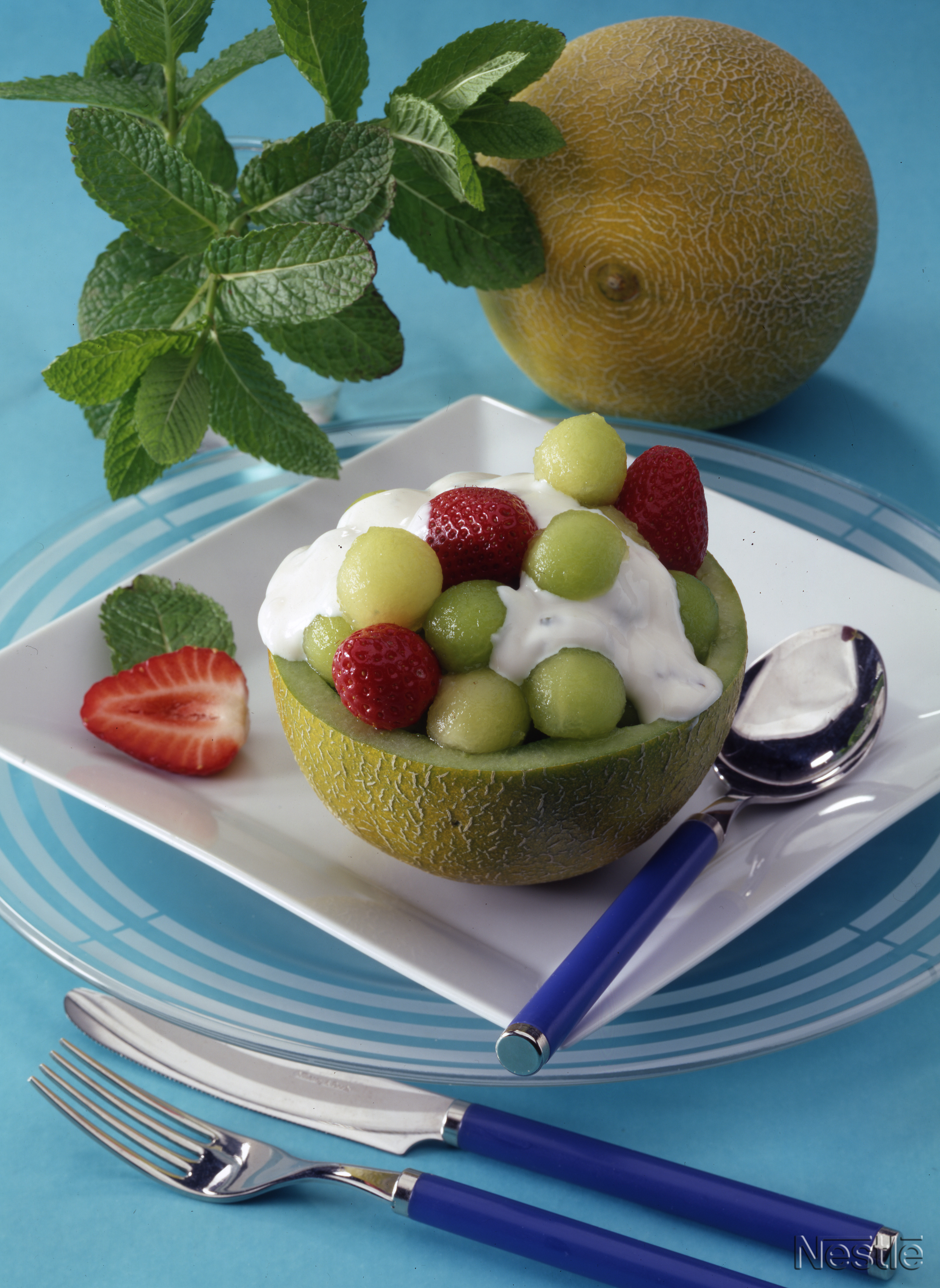 Ensalada de melón a la menta