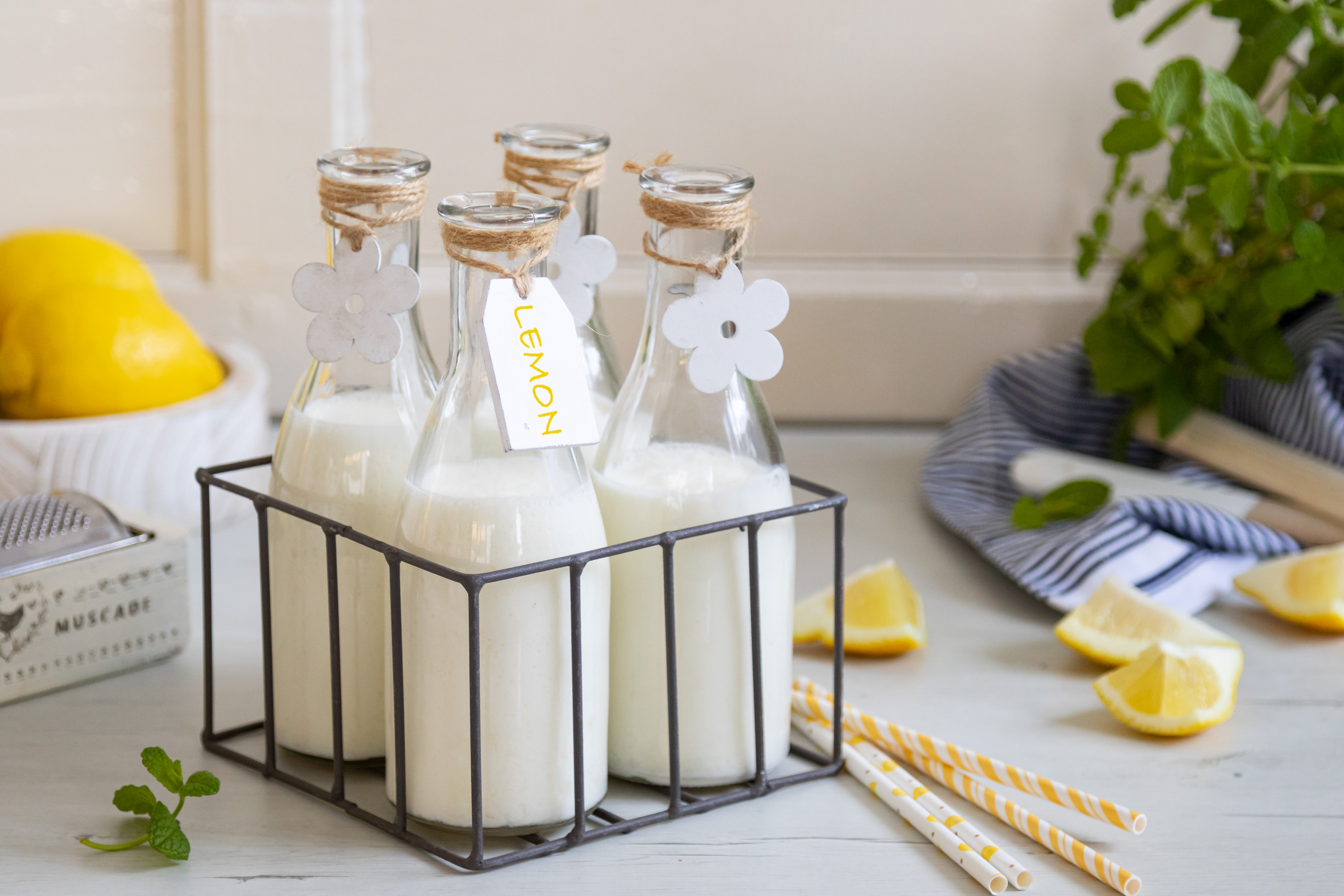 Batido de yogur y limón