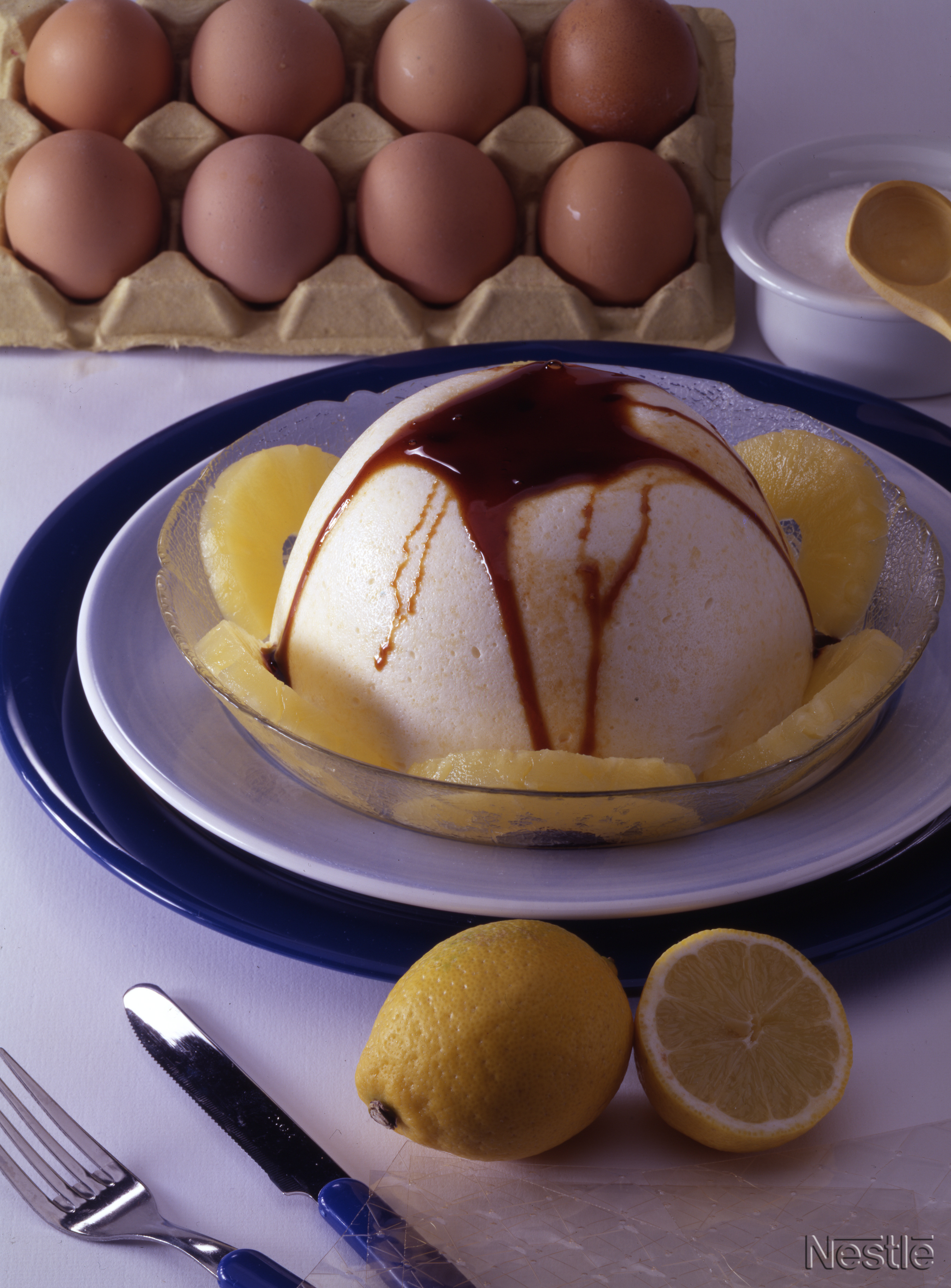 Bavarois de piña