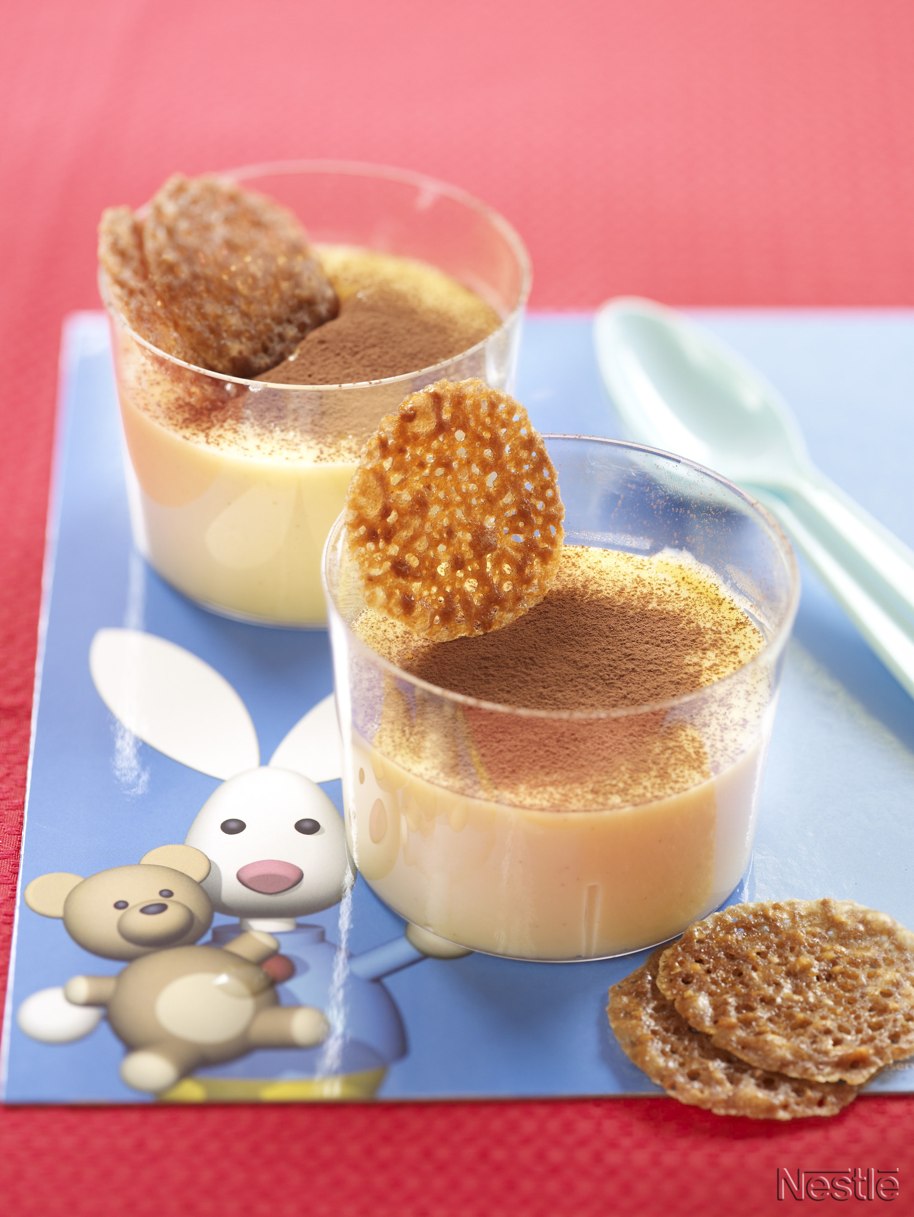 Natillas con galletas