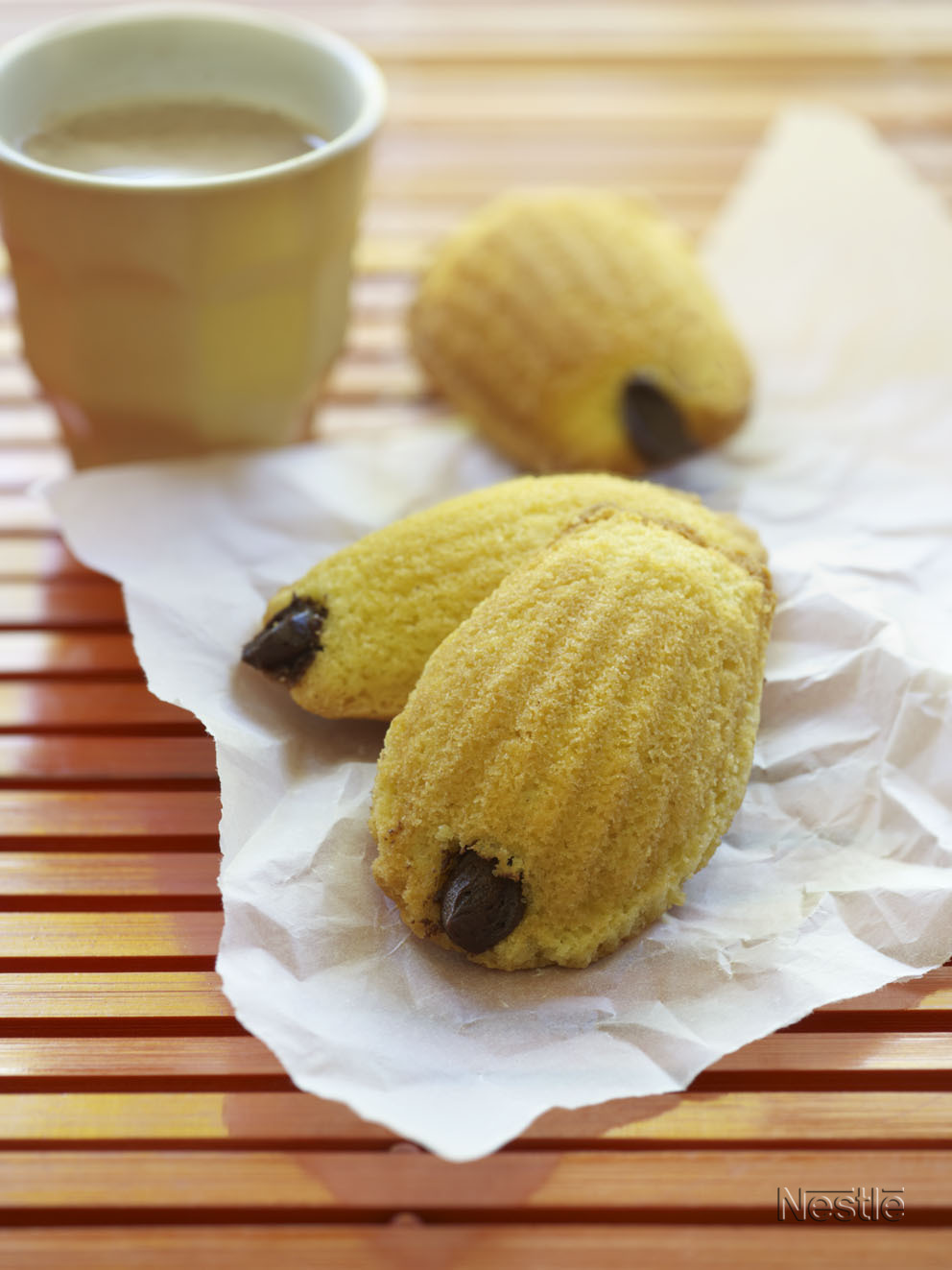 Magdalenas con crema Nesquik
