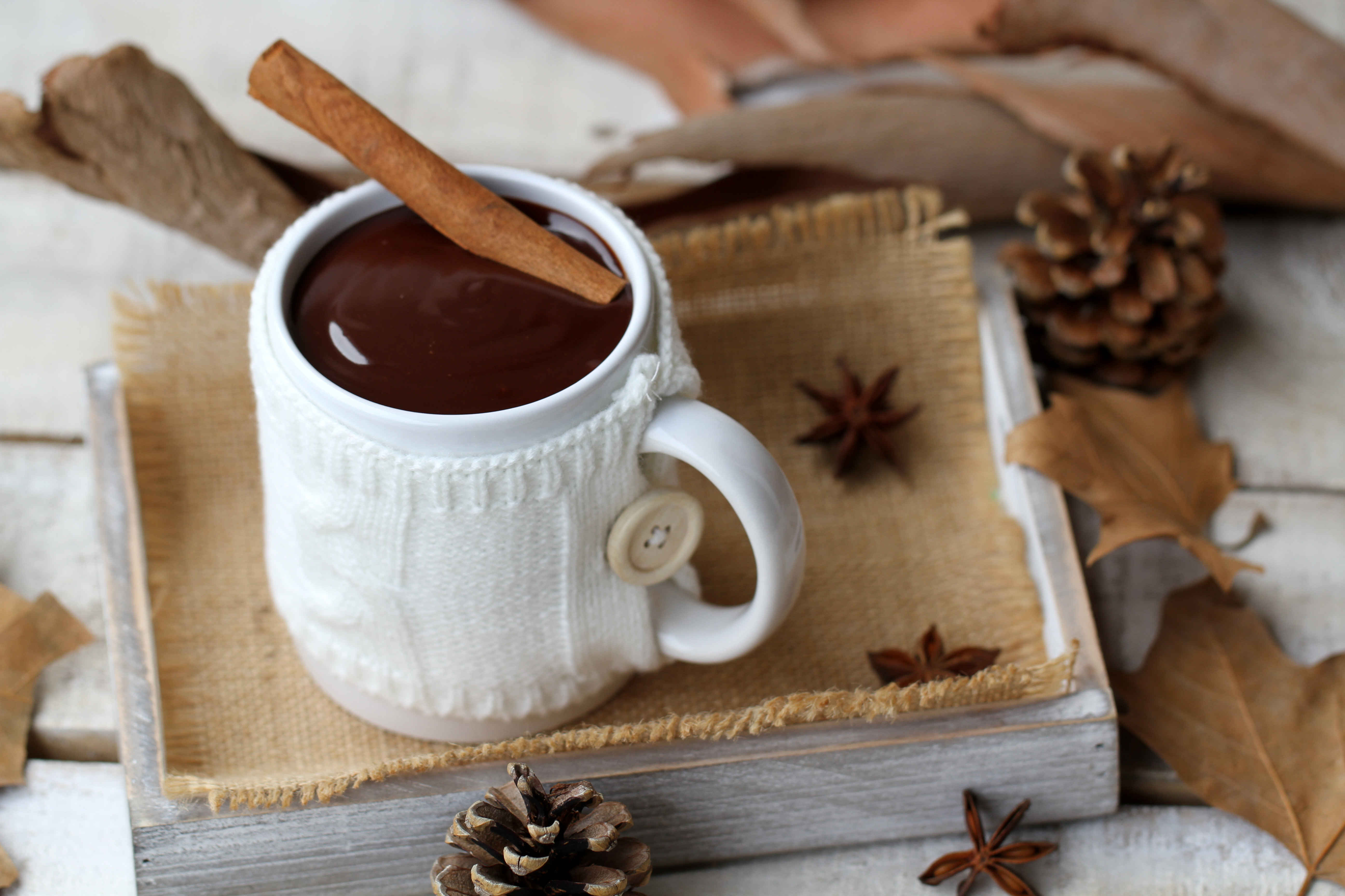 Chocolate caliente con especias