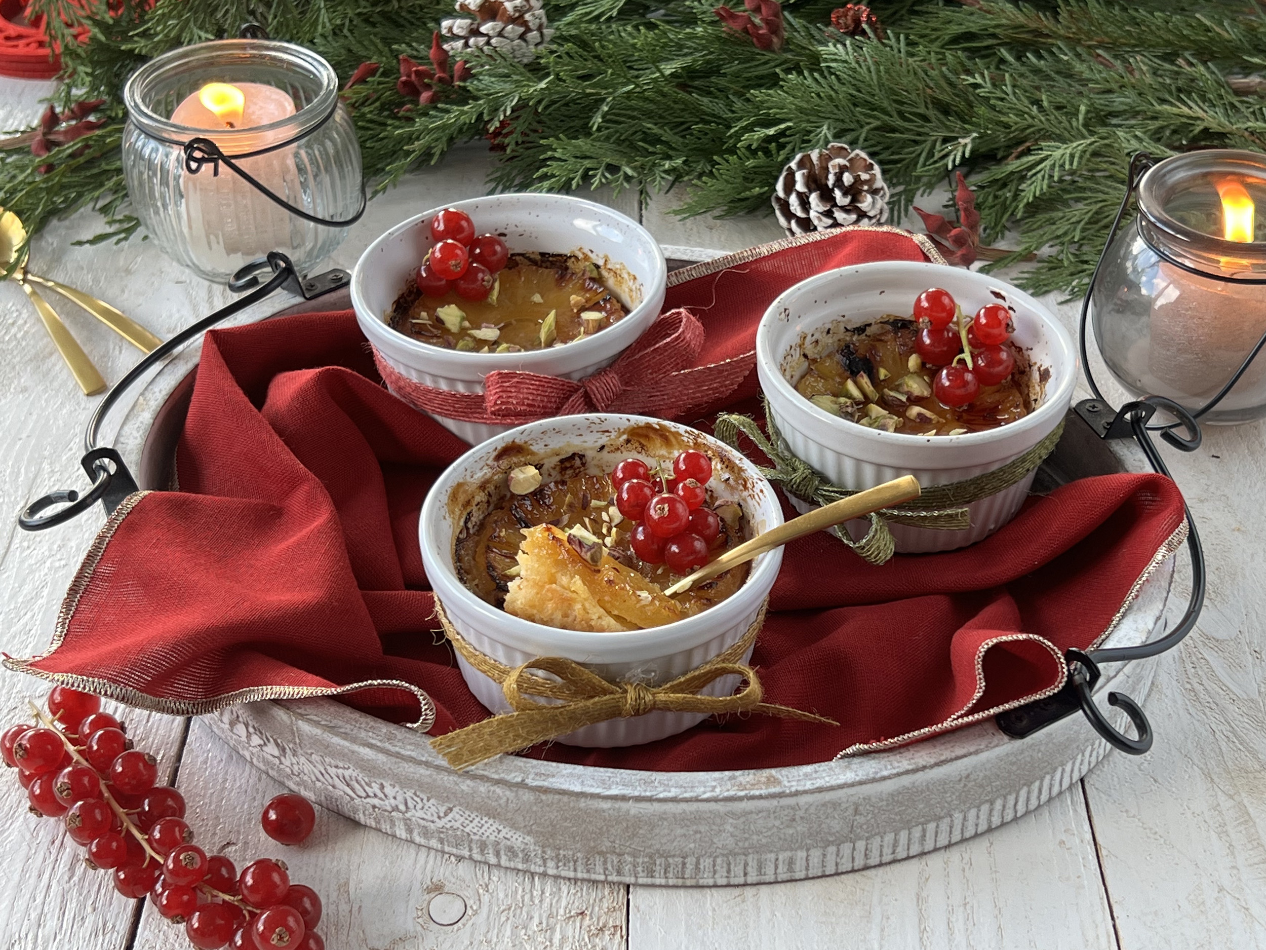 Piña caramelizada al cava