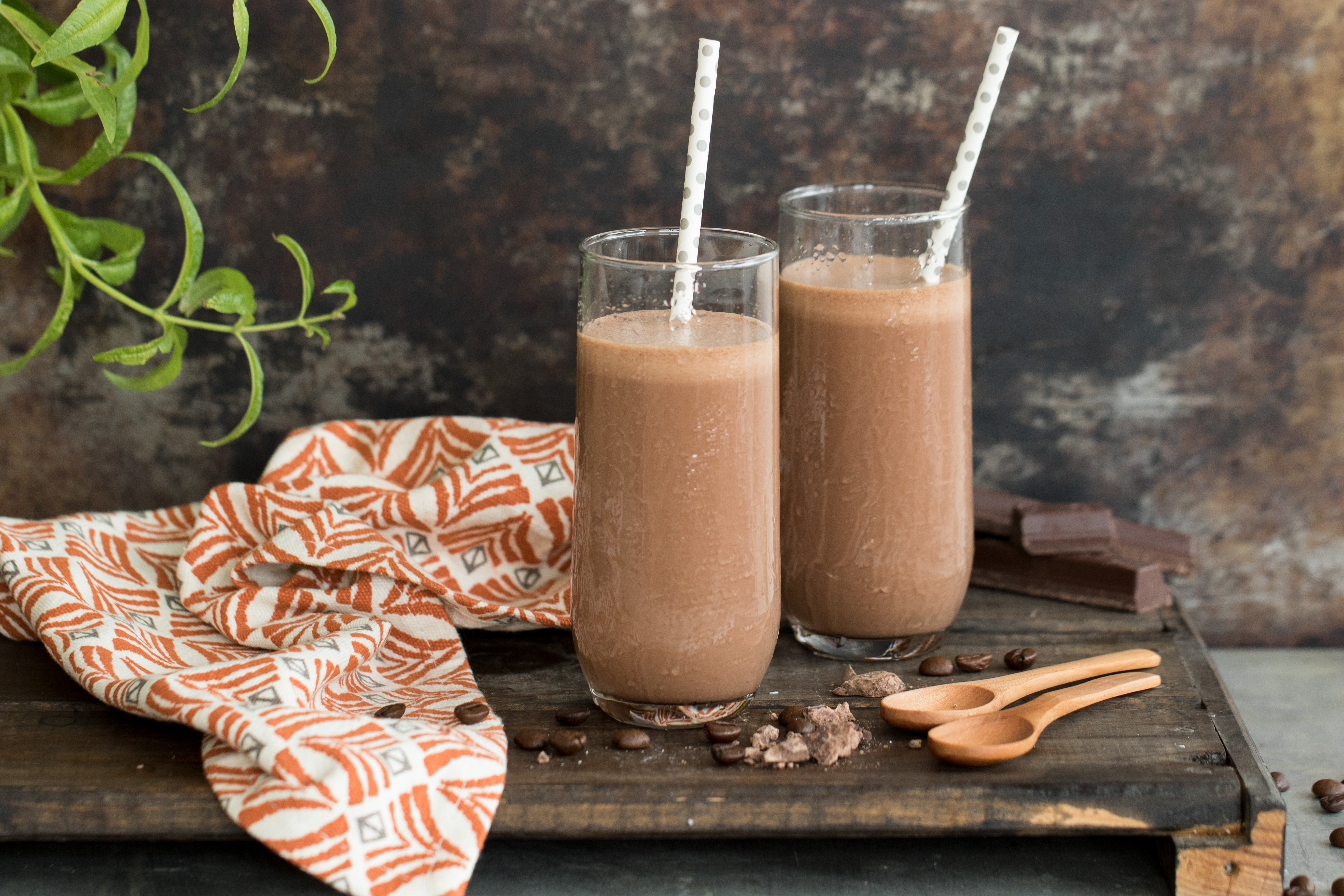 Batido helado de chocolate