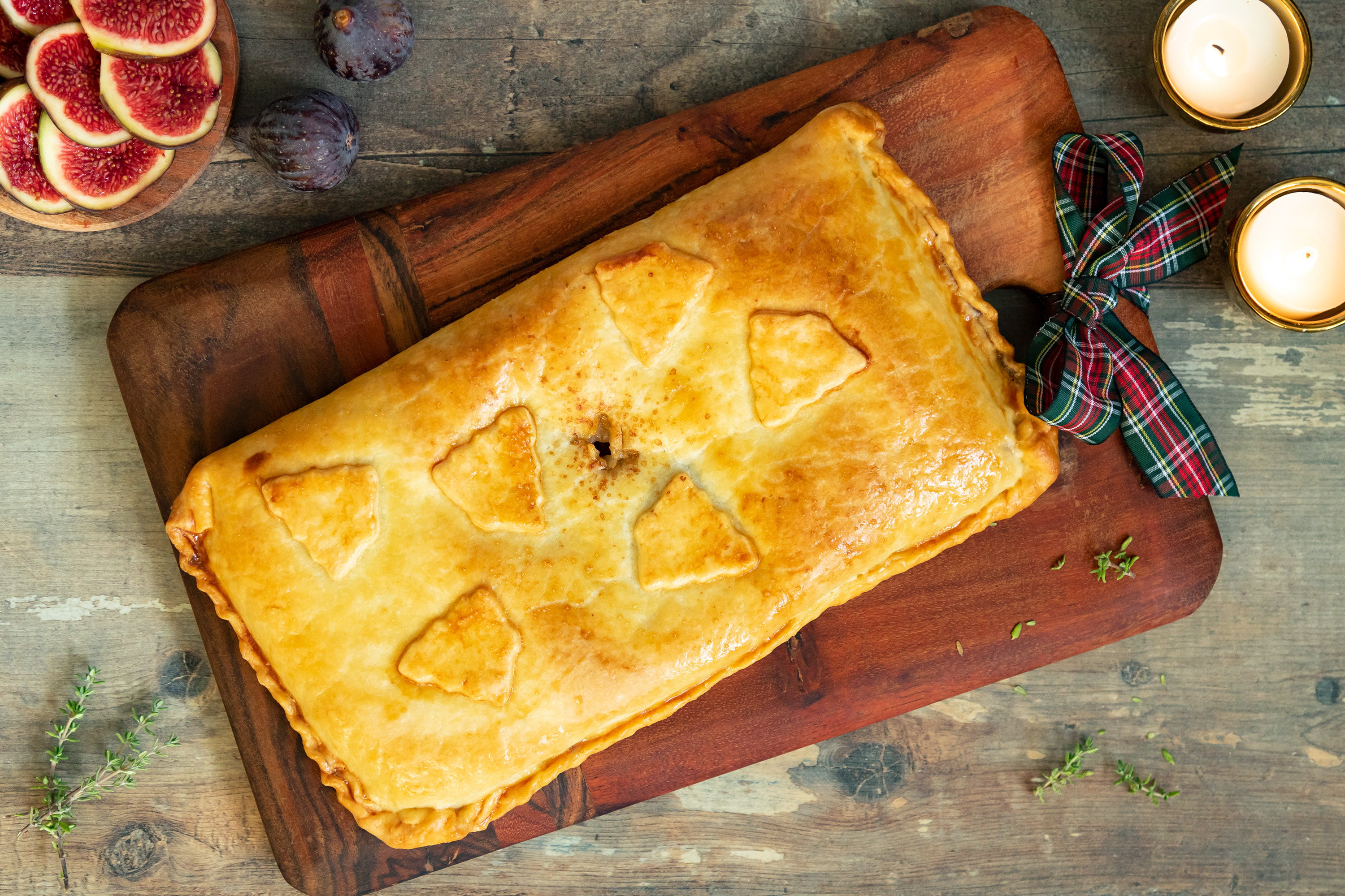 Empanada de higos y jamón de pato