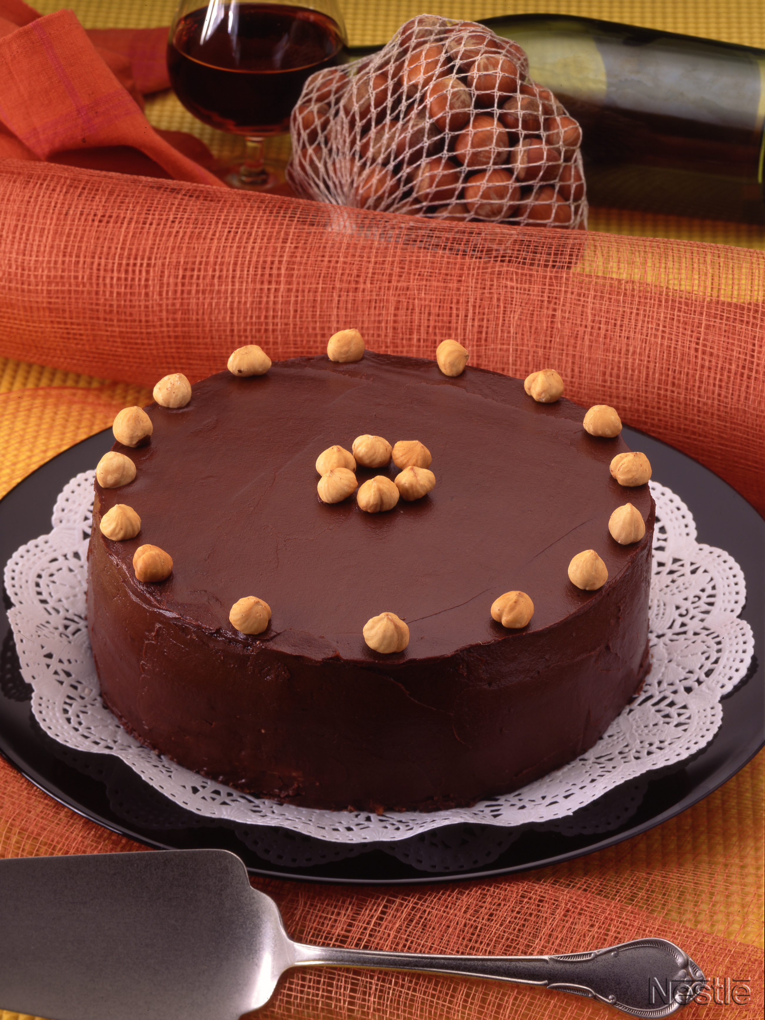 Pastel de café y chocolate