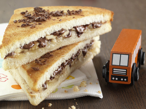 Sandwich de choco y frutas