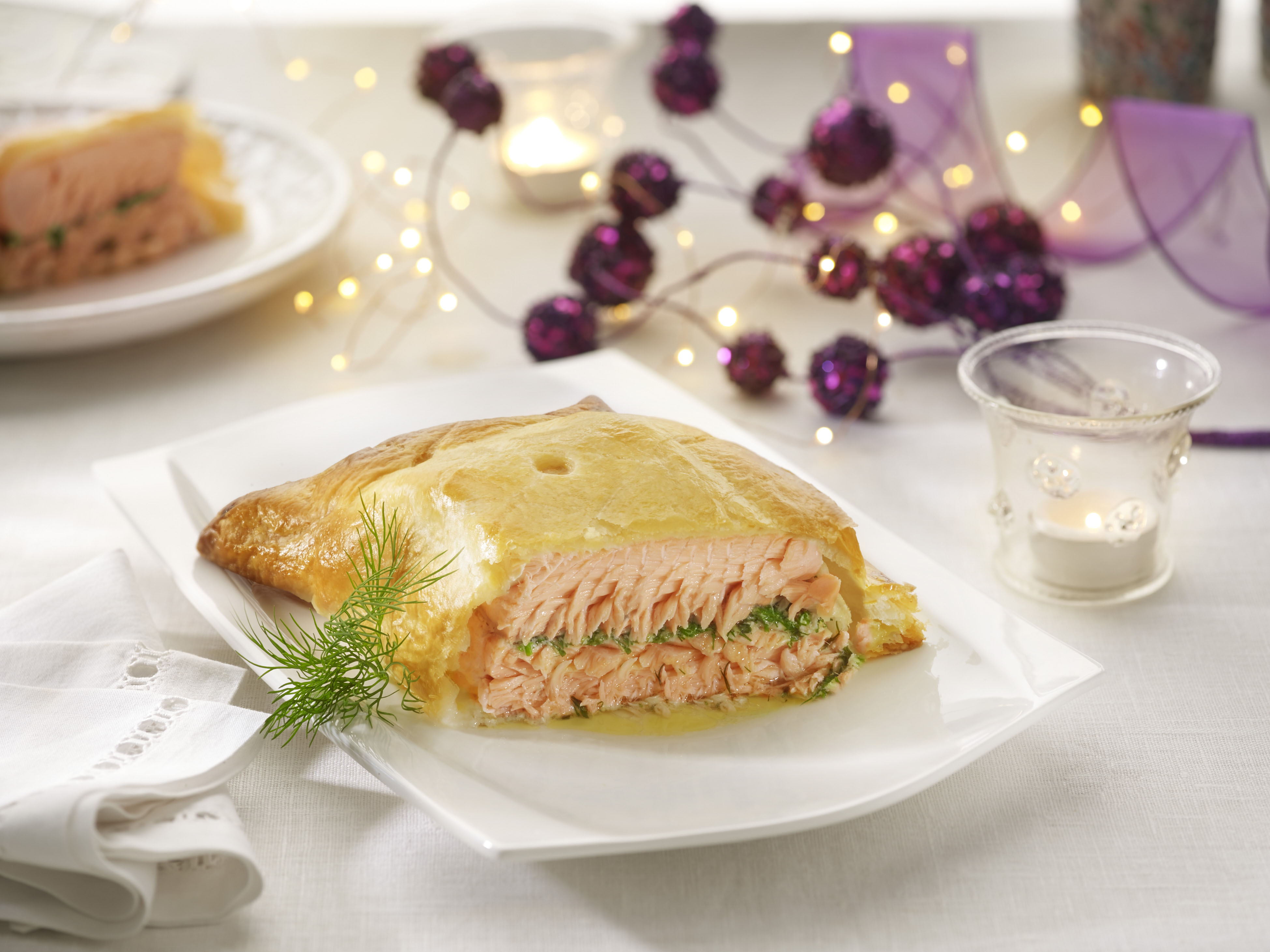 Salmón en hojaldre