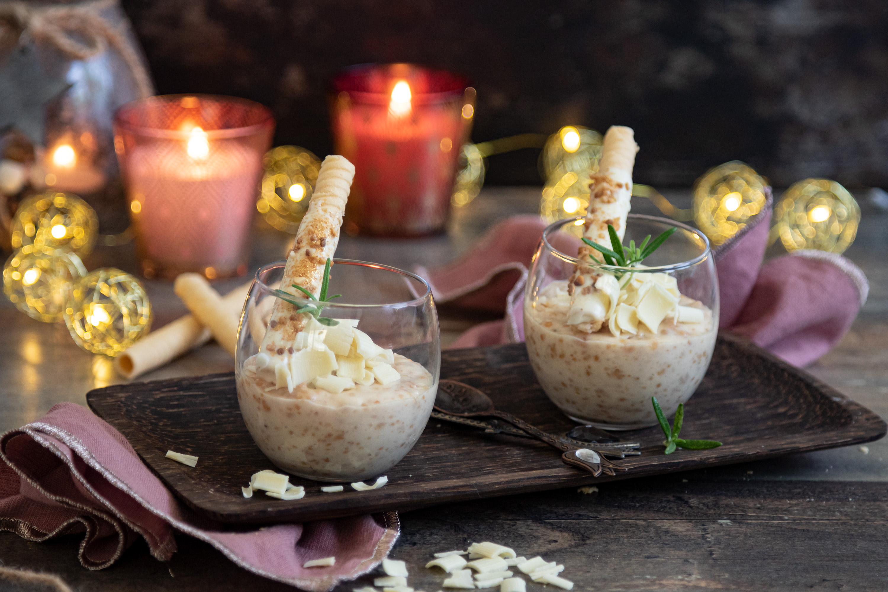 Mousse de chocolate blanco y turrón de jijona