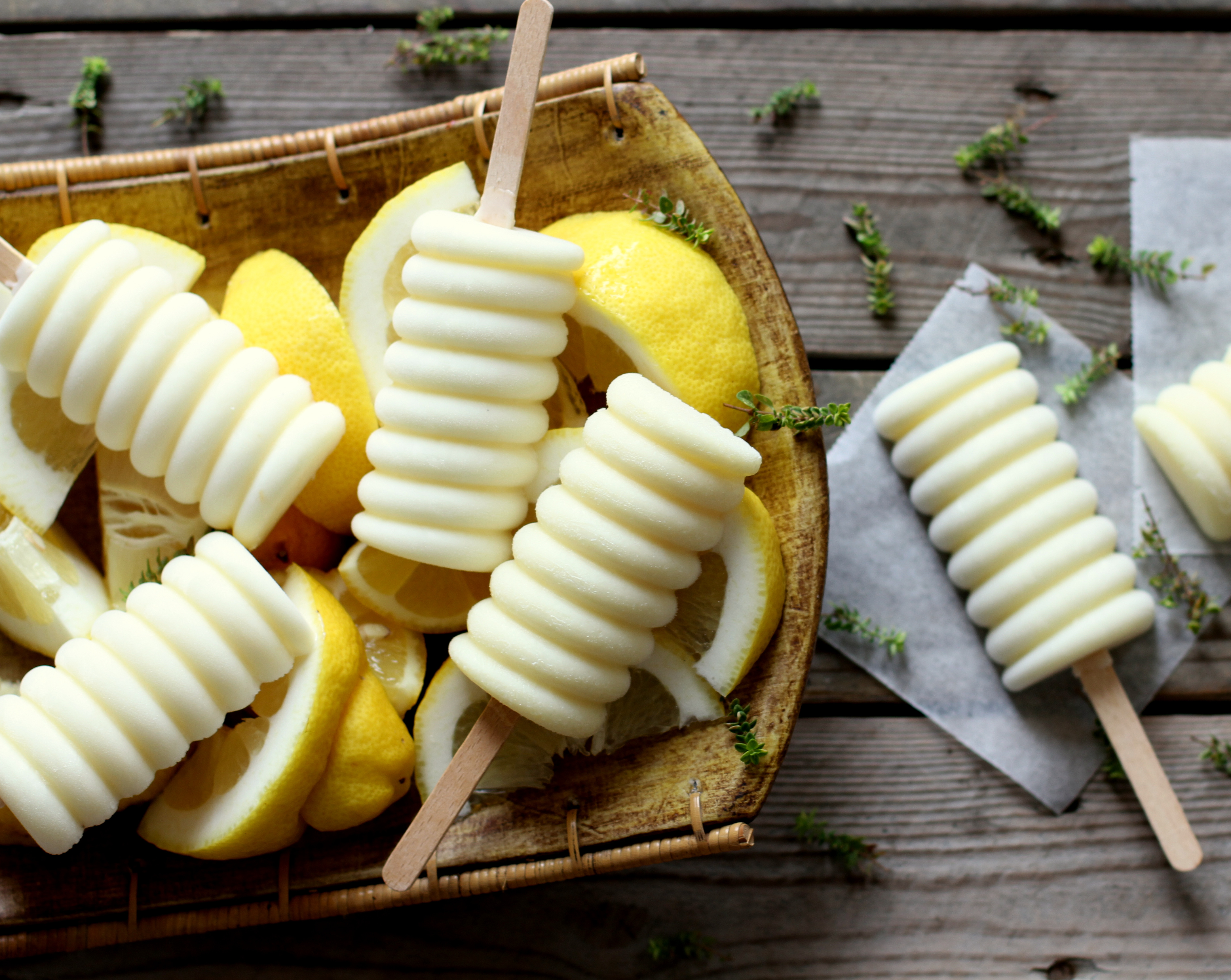Polos de leche condensada y limón