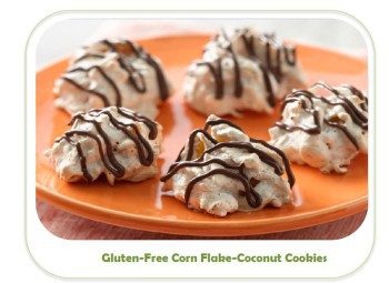 Galletas de coco y corn flakes sin gluten