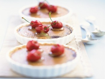 Clafoutis de chocolate y cerezas