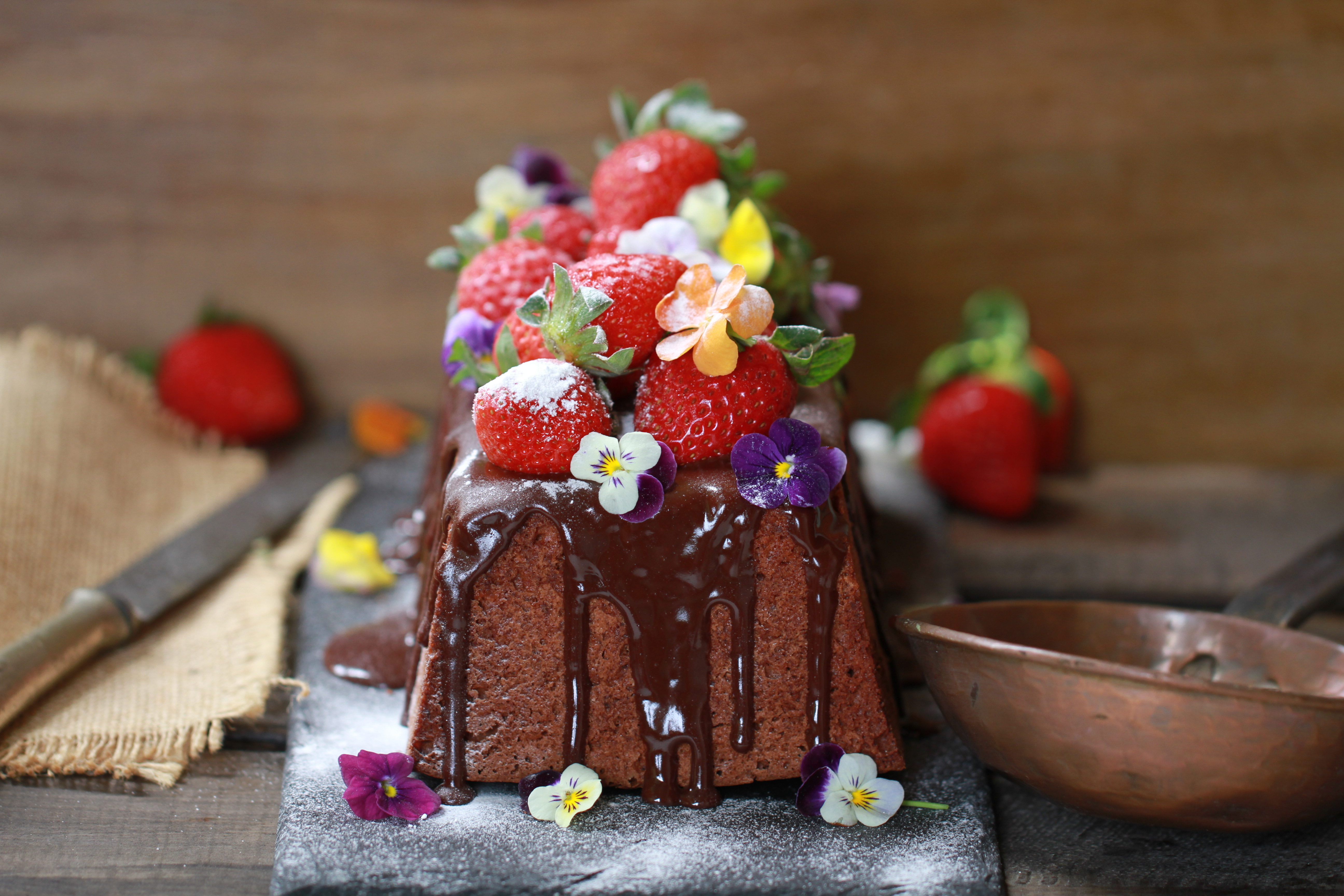 Tortas De Chocolate Con Fresa
