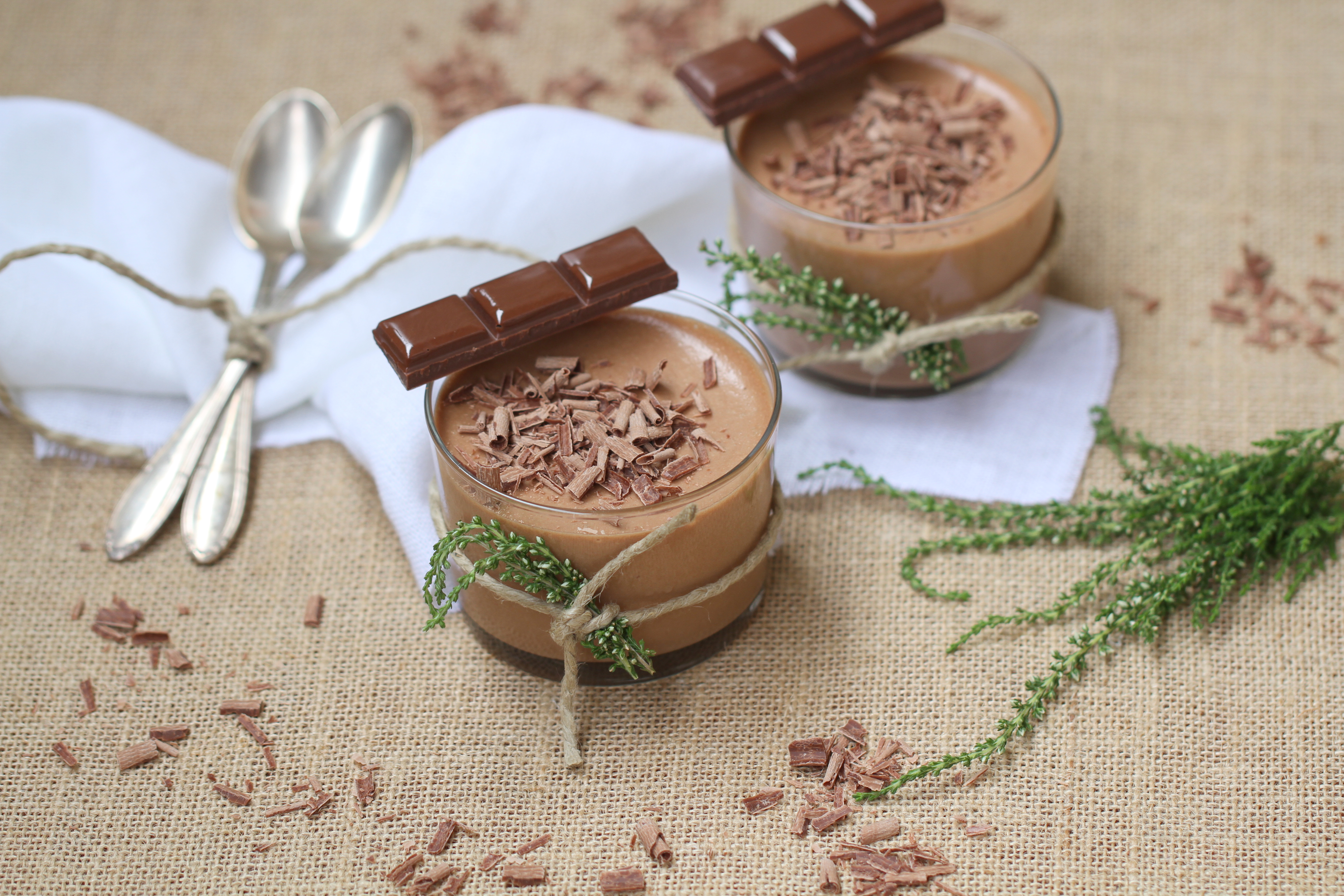 Mousse de chocolate con leche