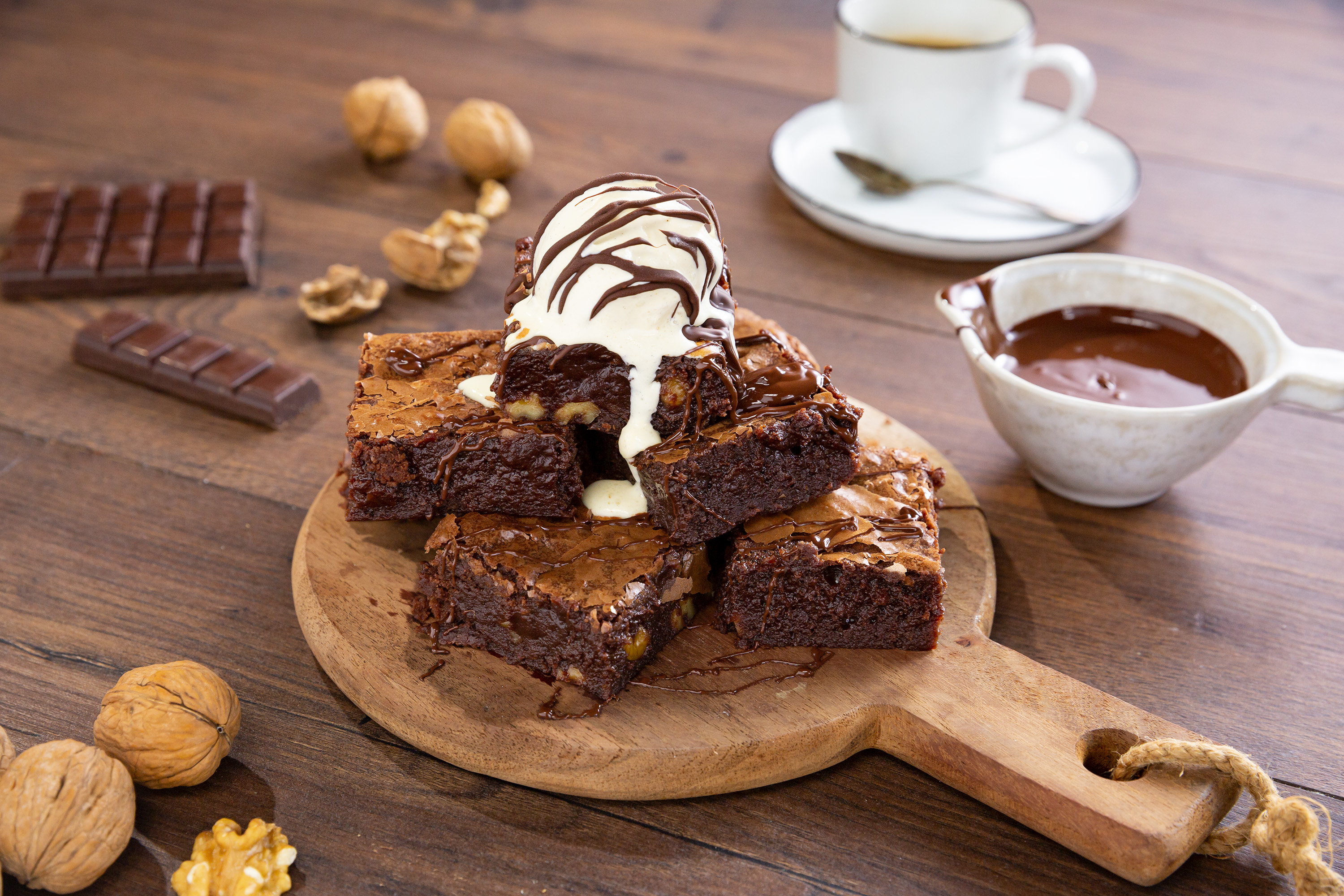 Brownie de chocolate negro