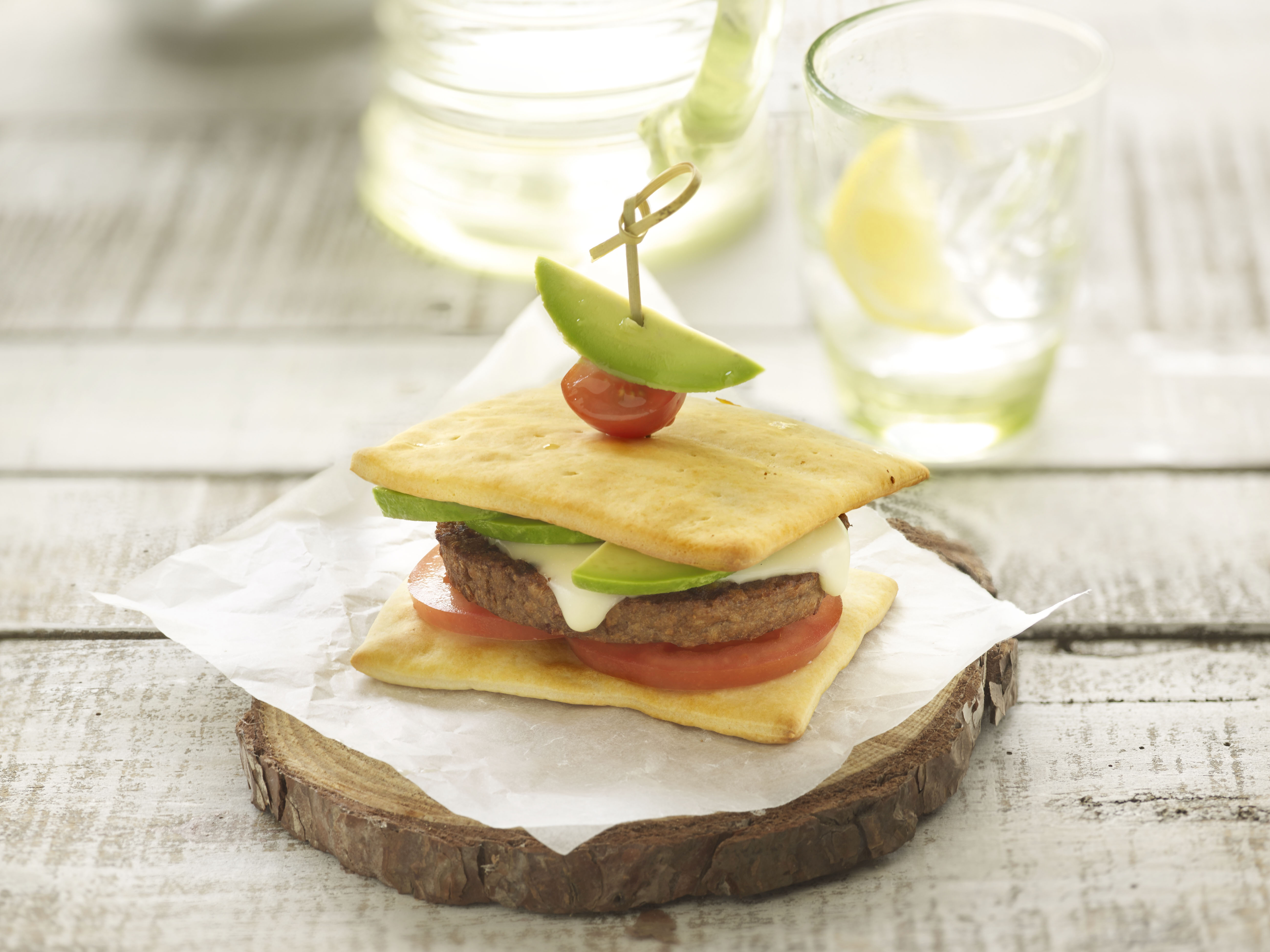 Classic Burger con pizza
