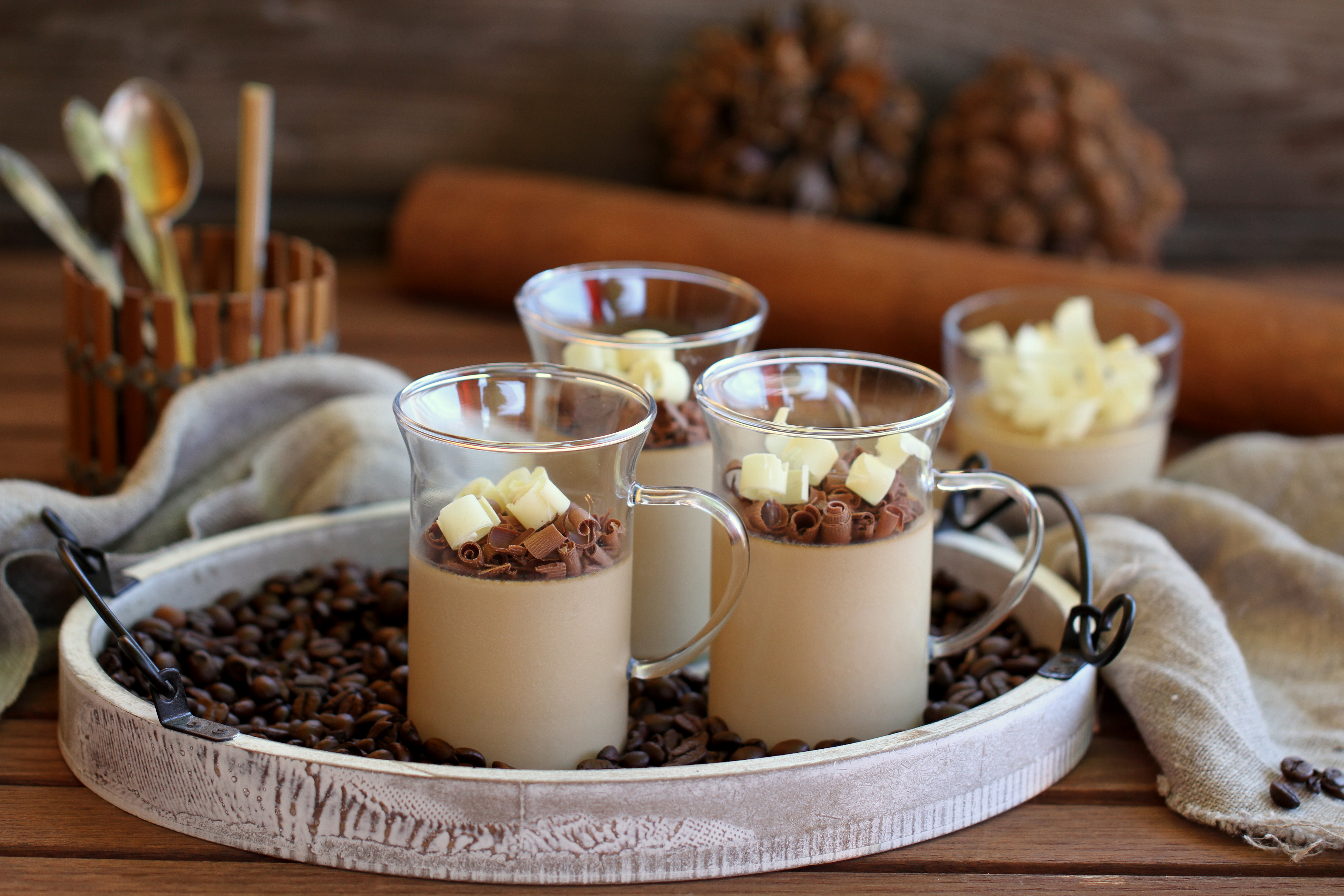 Panna cotta de café y leche condensada