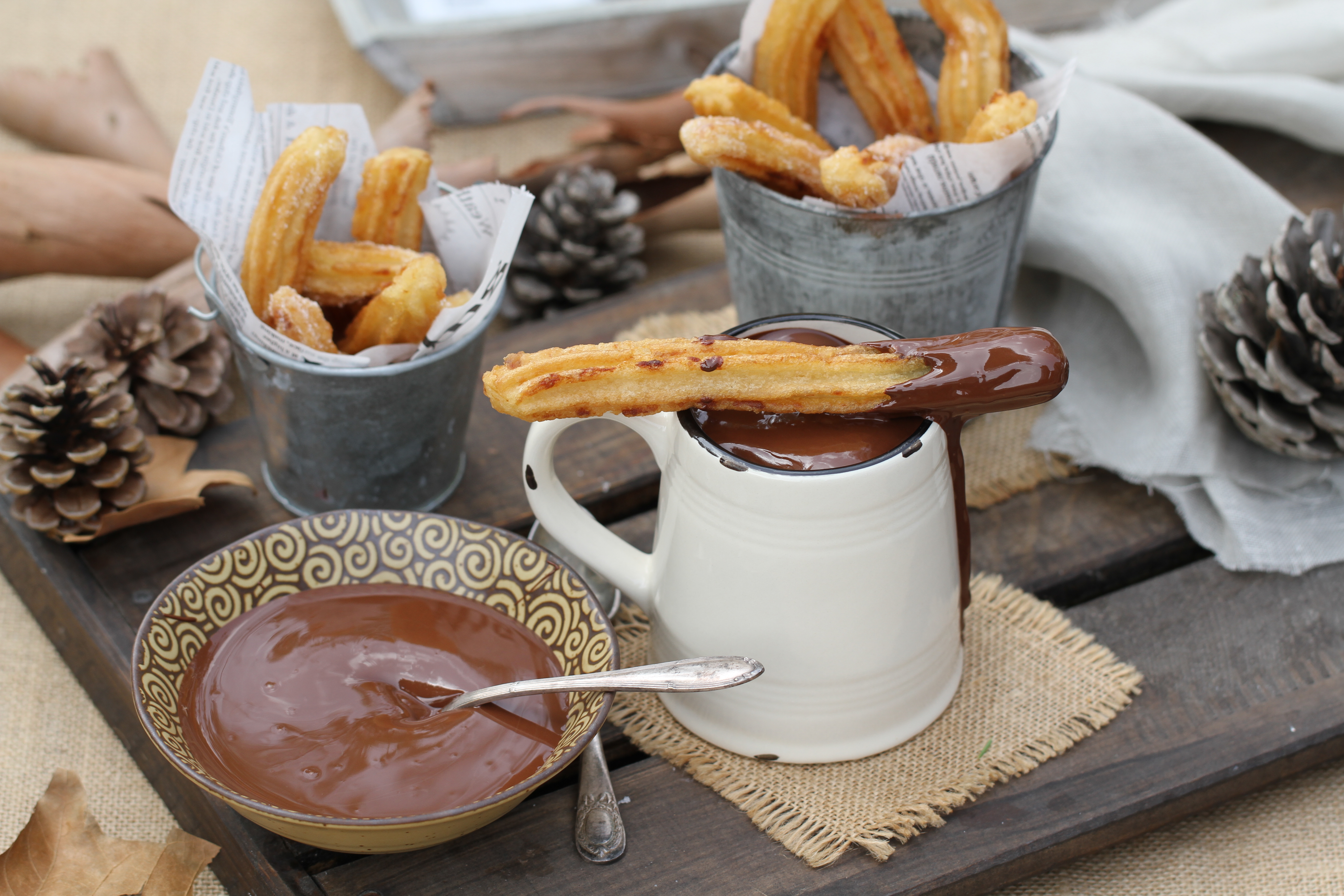 Churros con chocolate