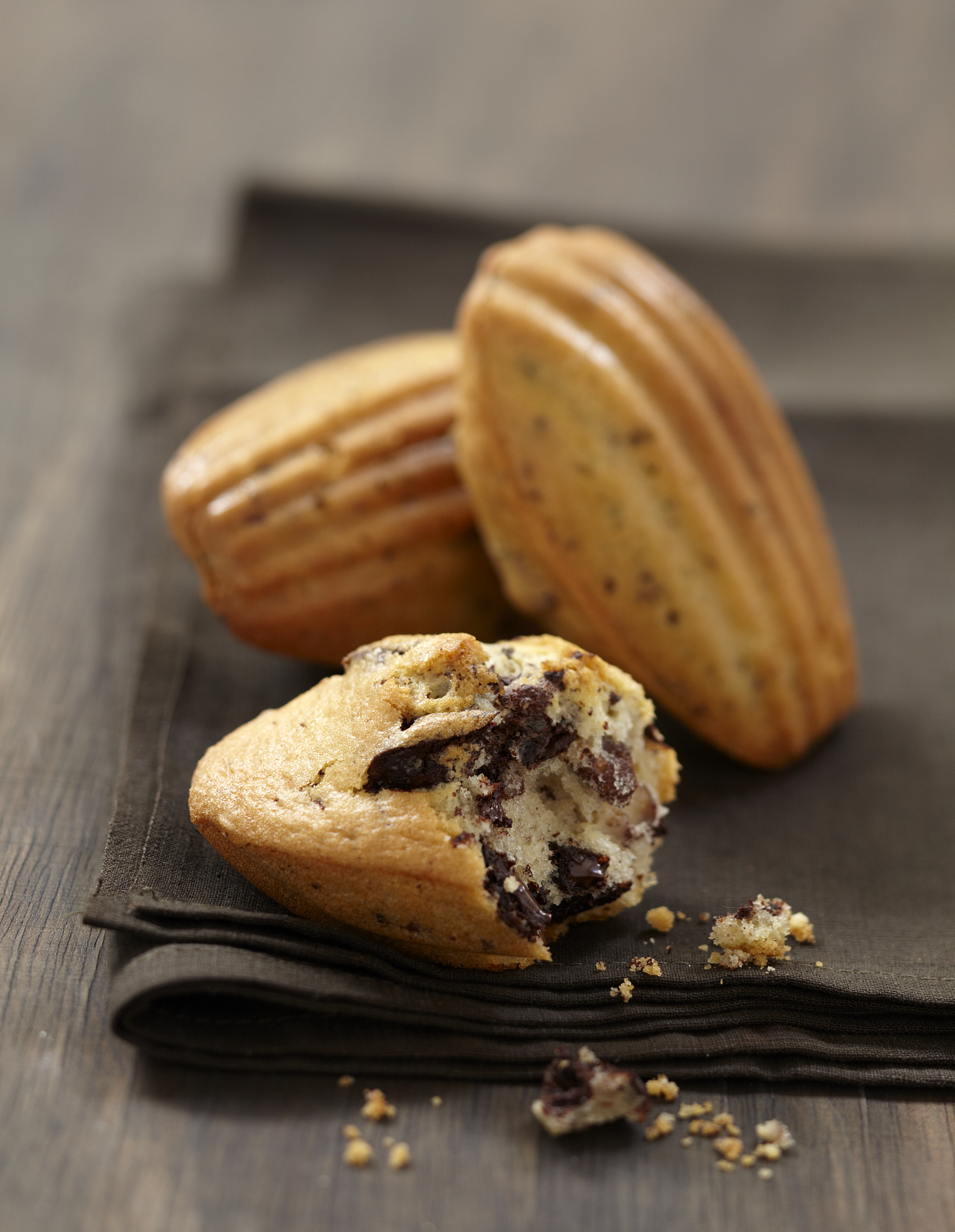 Magdalenas con pepitas de chocolate