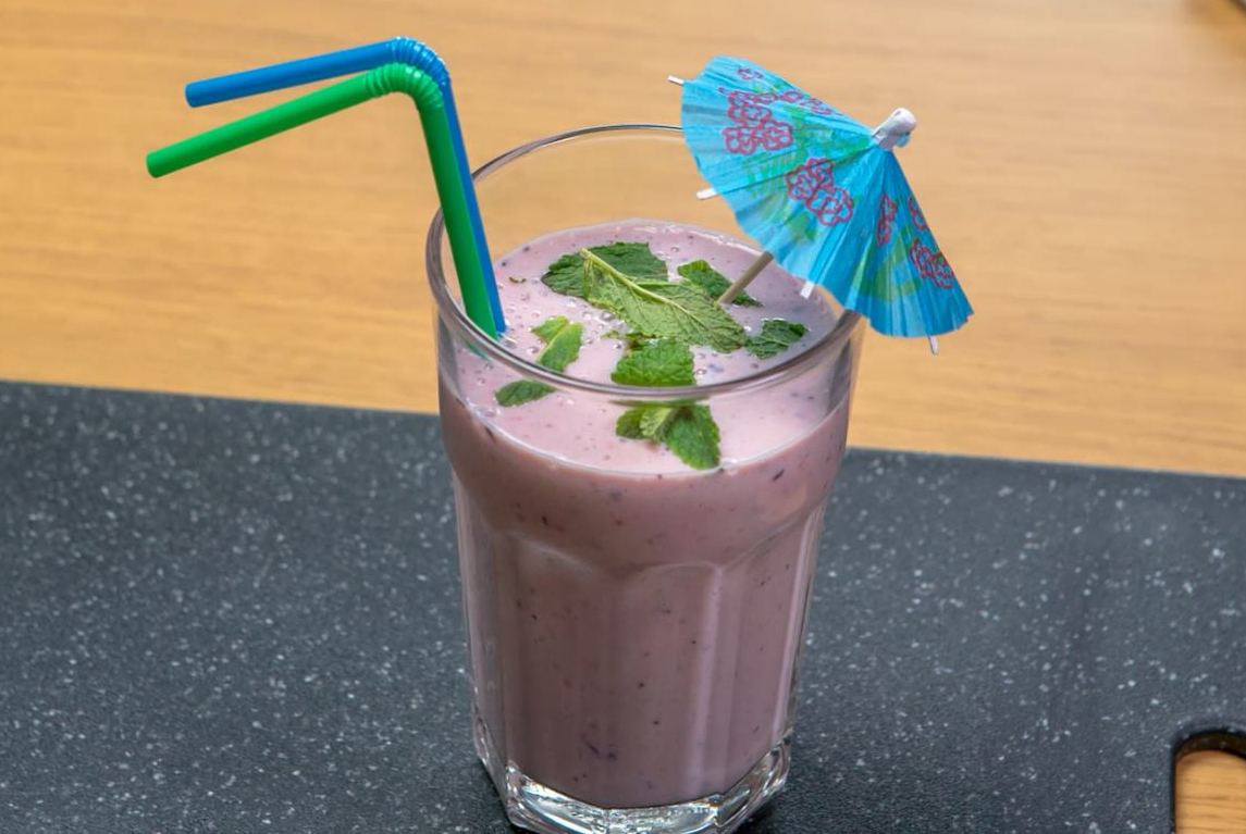 Smoothies de yogur con frutas