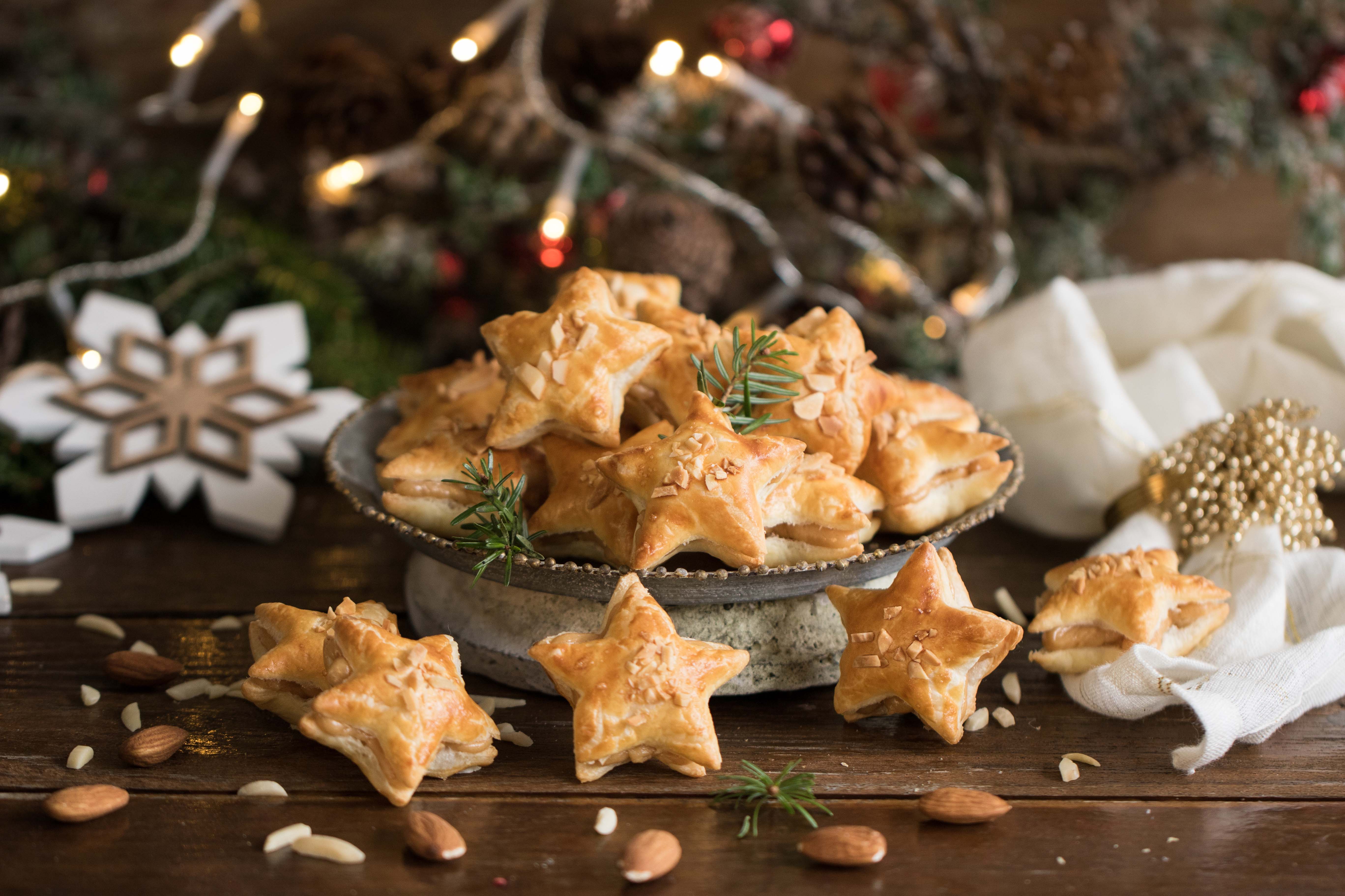 Galletas de hojaldre y turrón