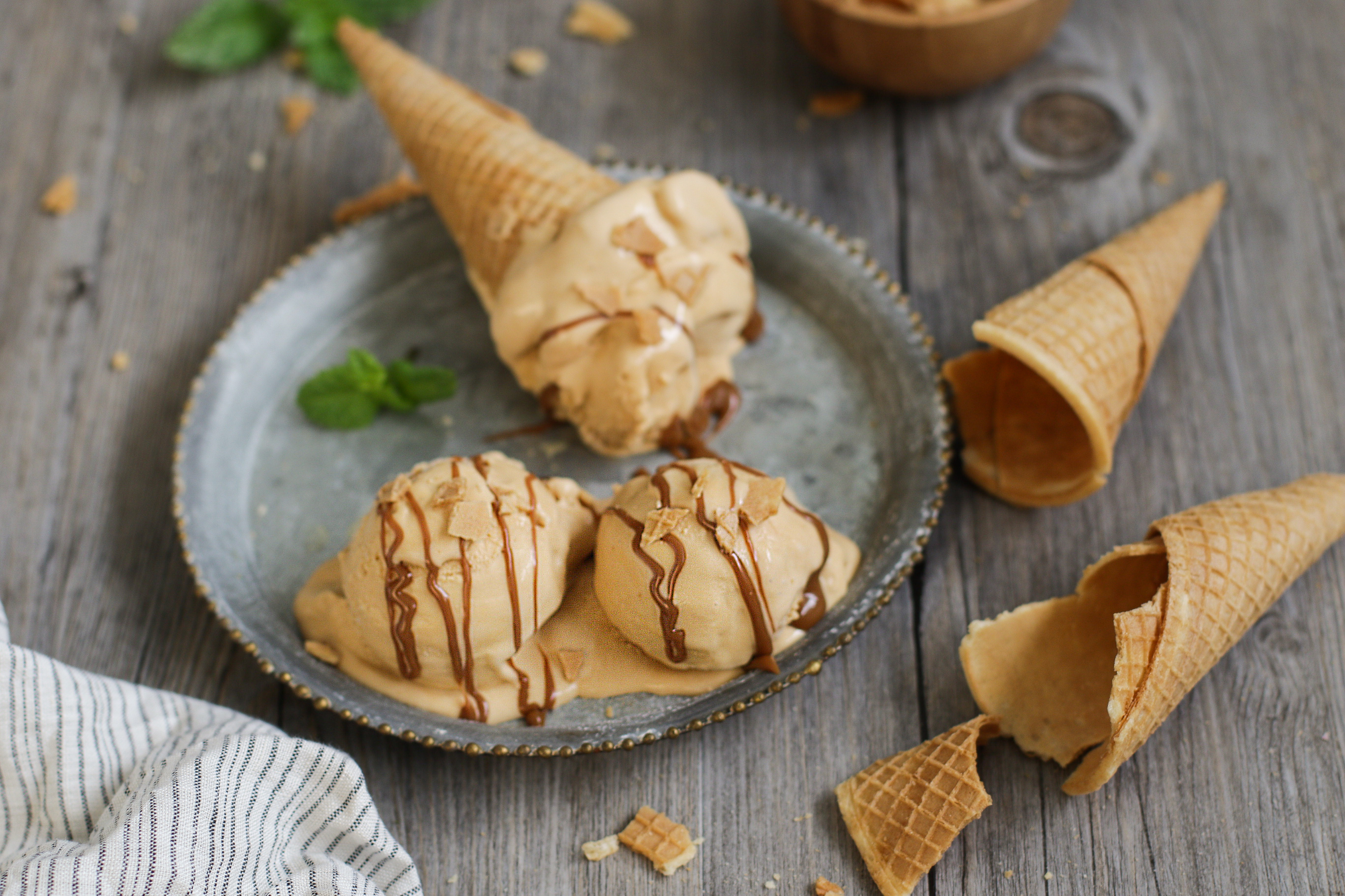Helado de dulce de leche