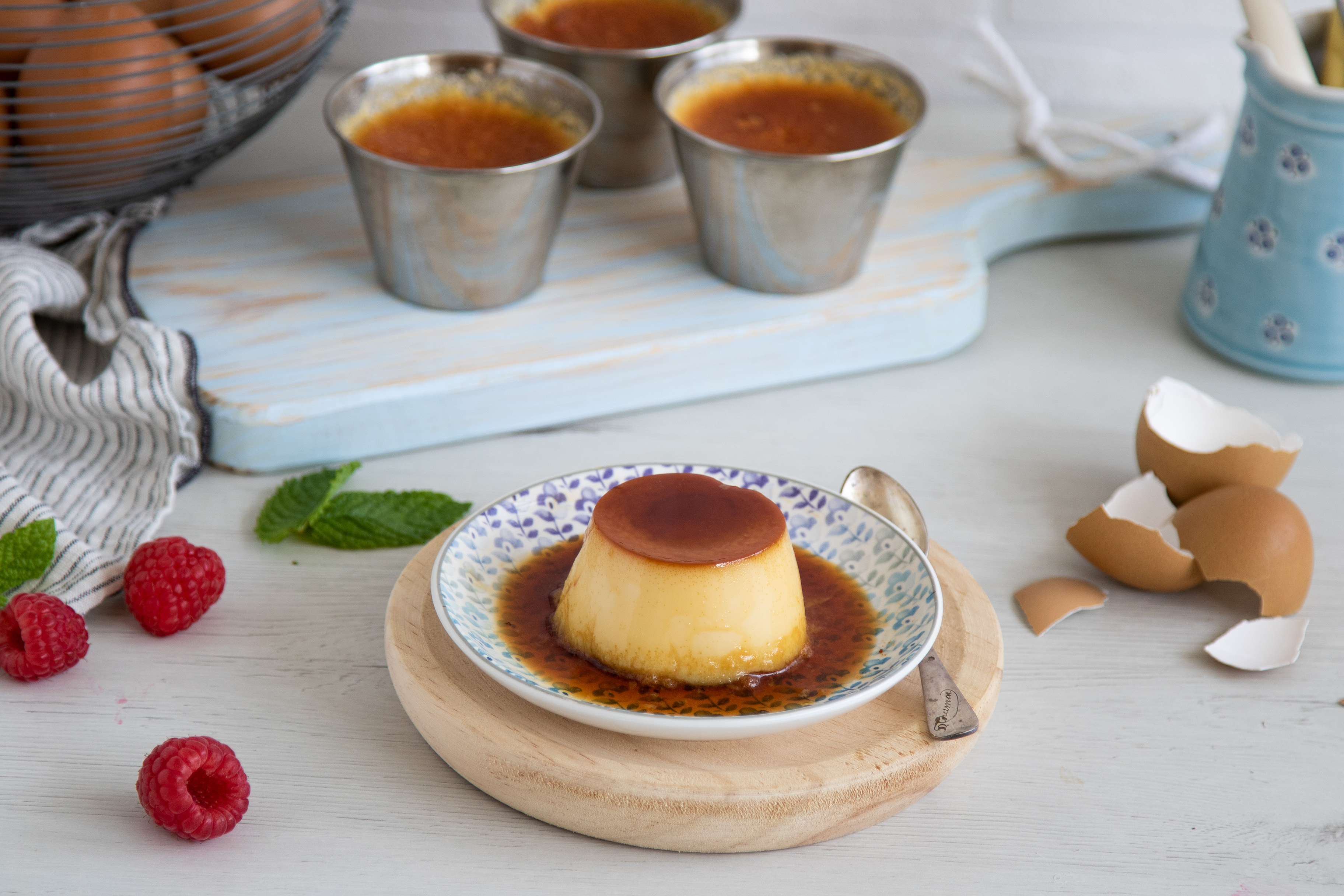 Flan de leche condensada y mascarpone