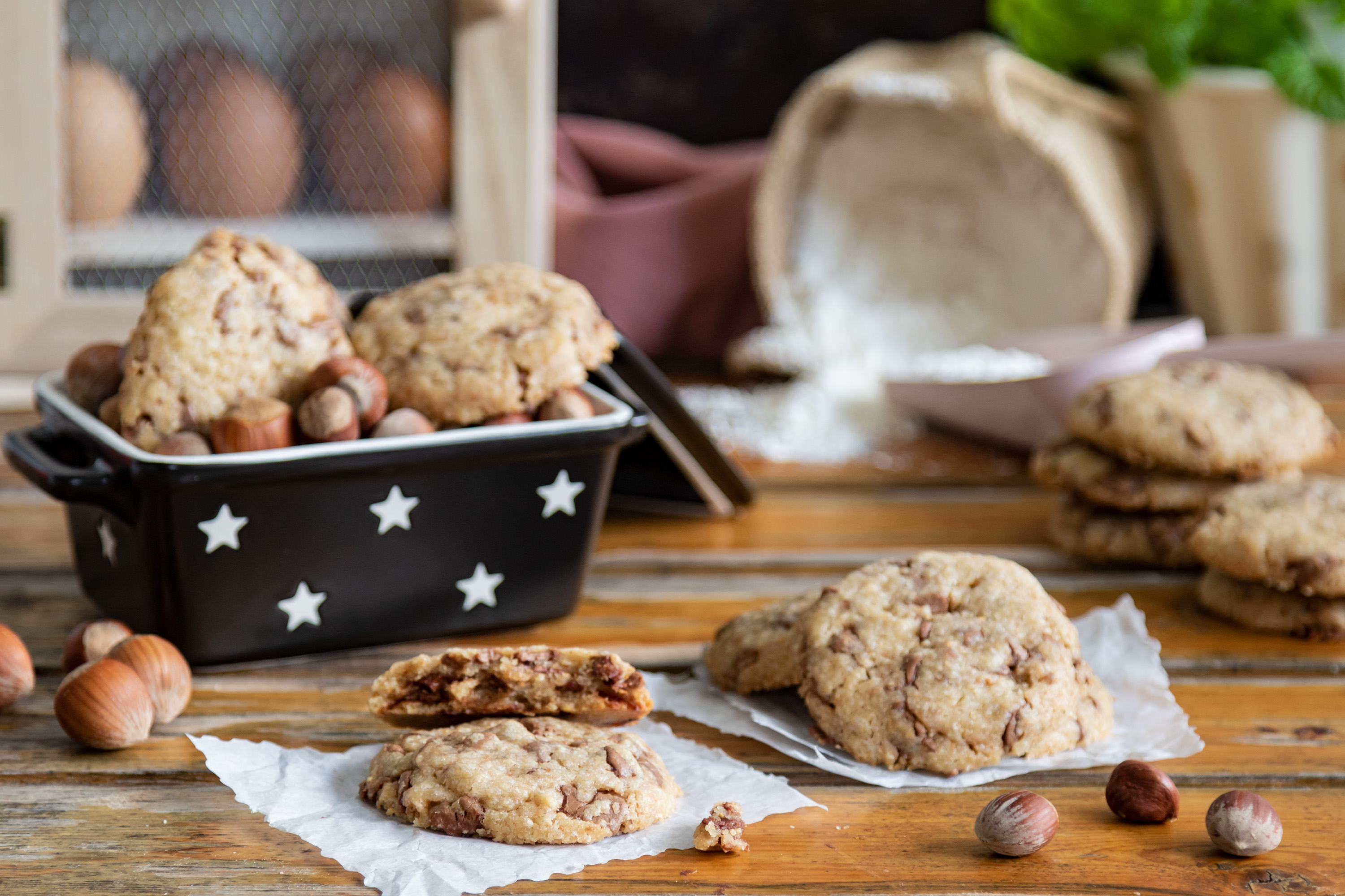 Cookies de chocolate crema de avellana