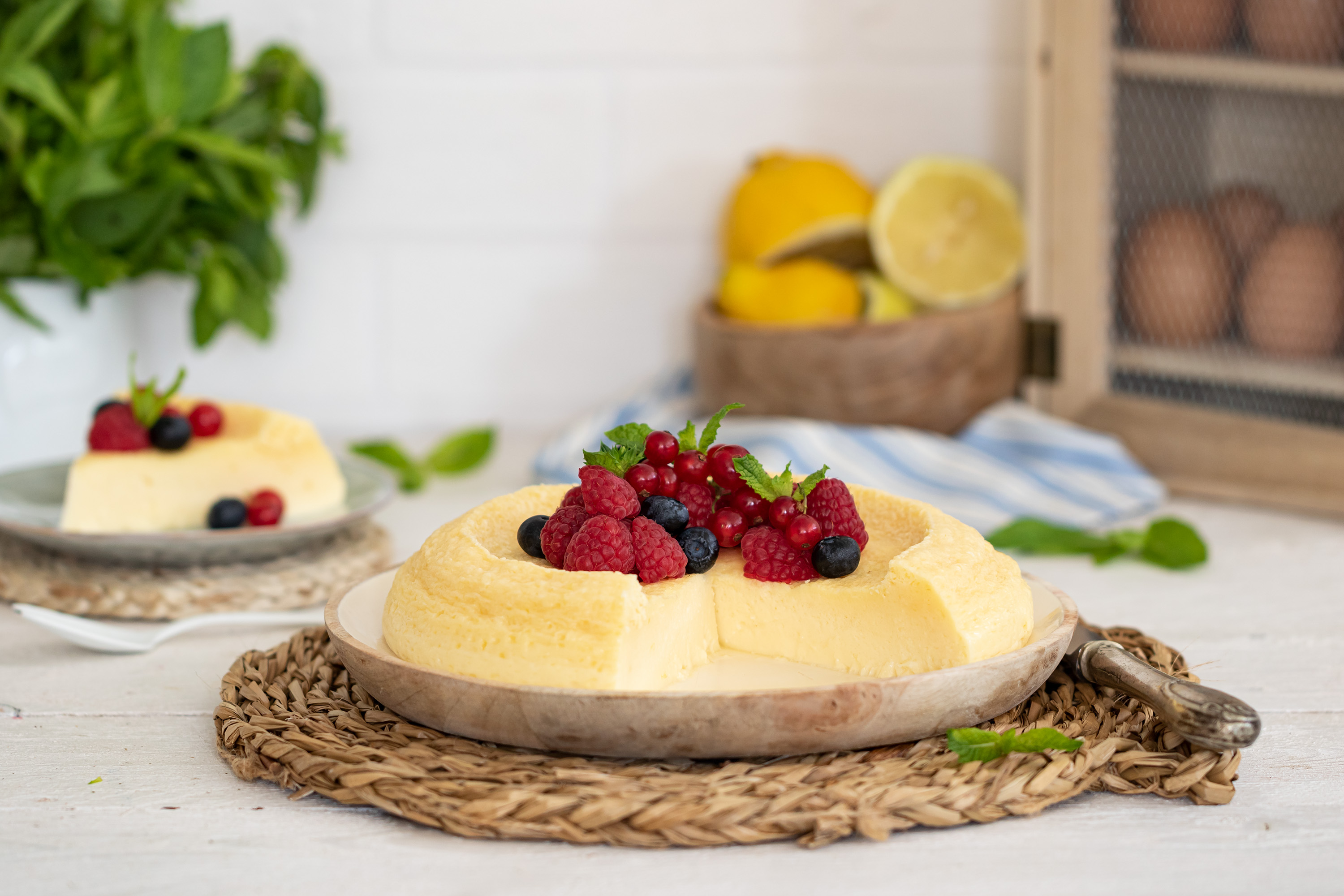 Tarta de queso con leche condensada y limón al microondas-image