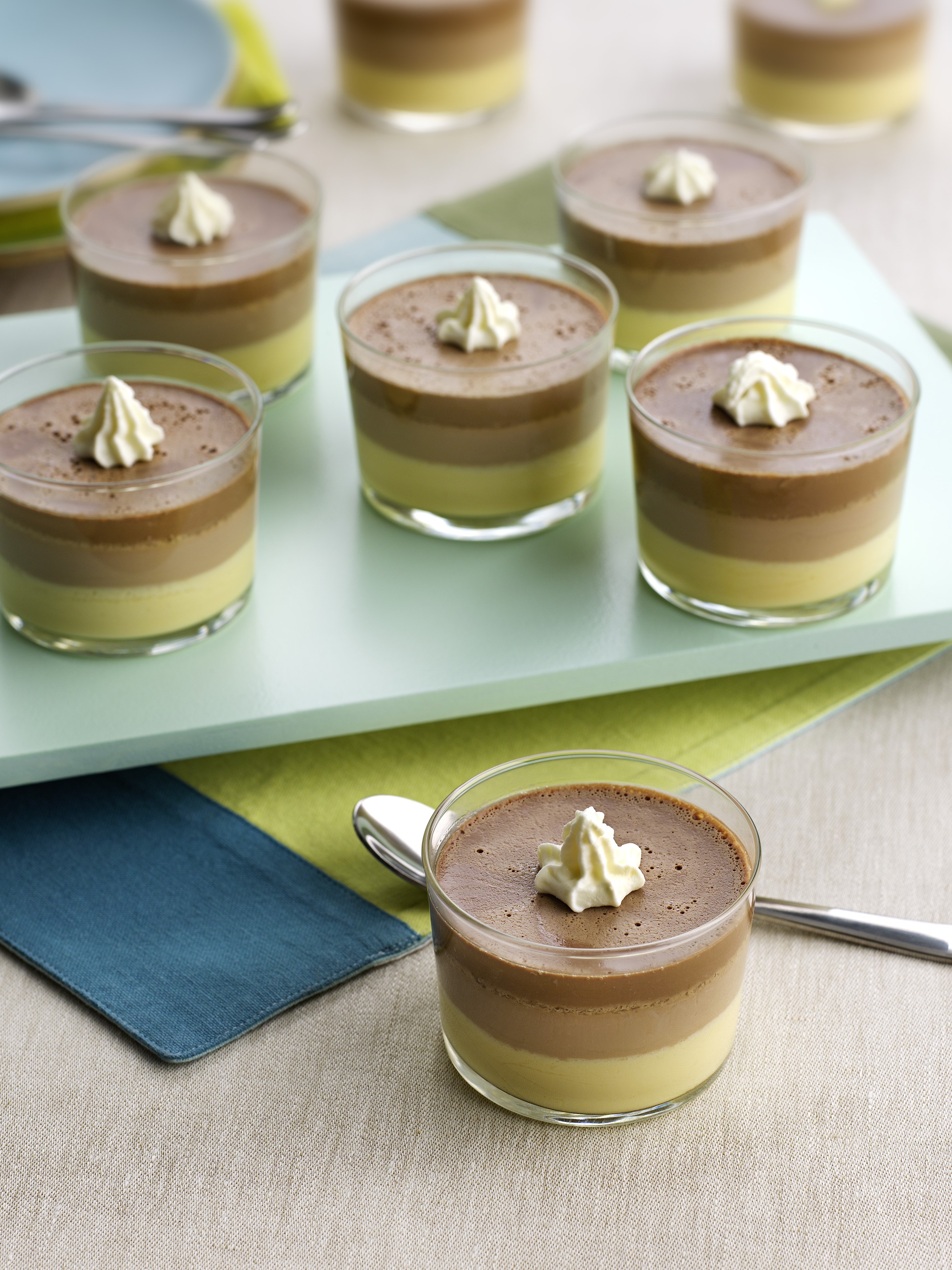 Flan de tres chocolates con Thermomix® (TM31, TM5)