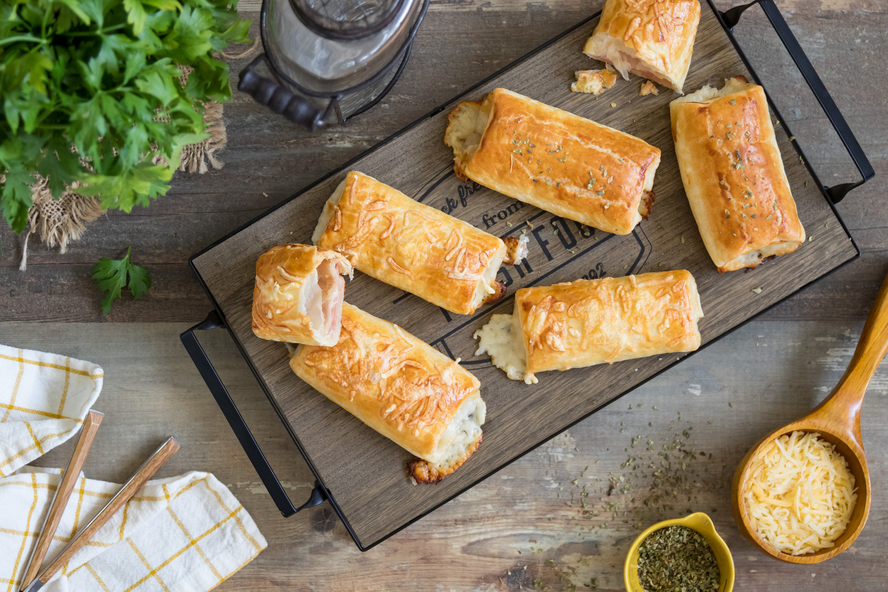 Napolitana jamón y queso