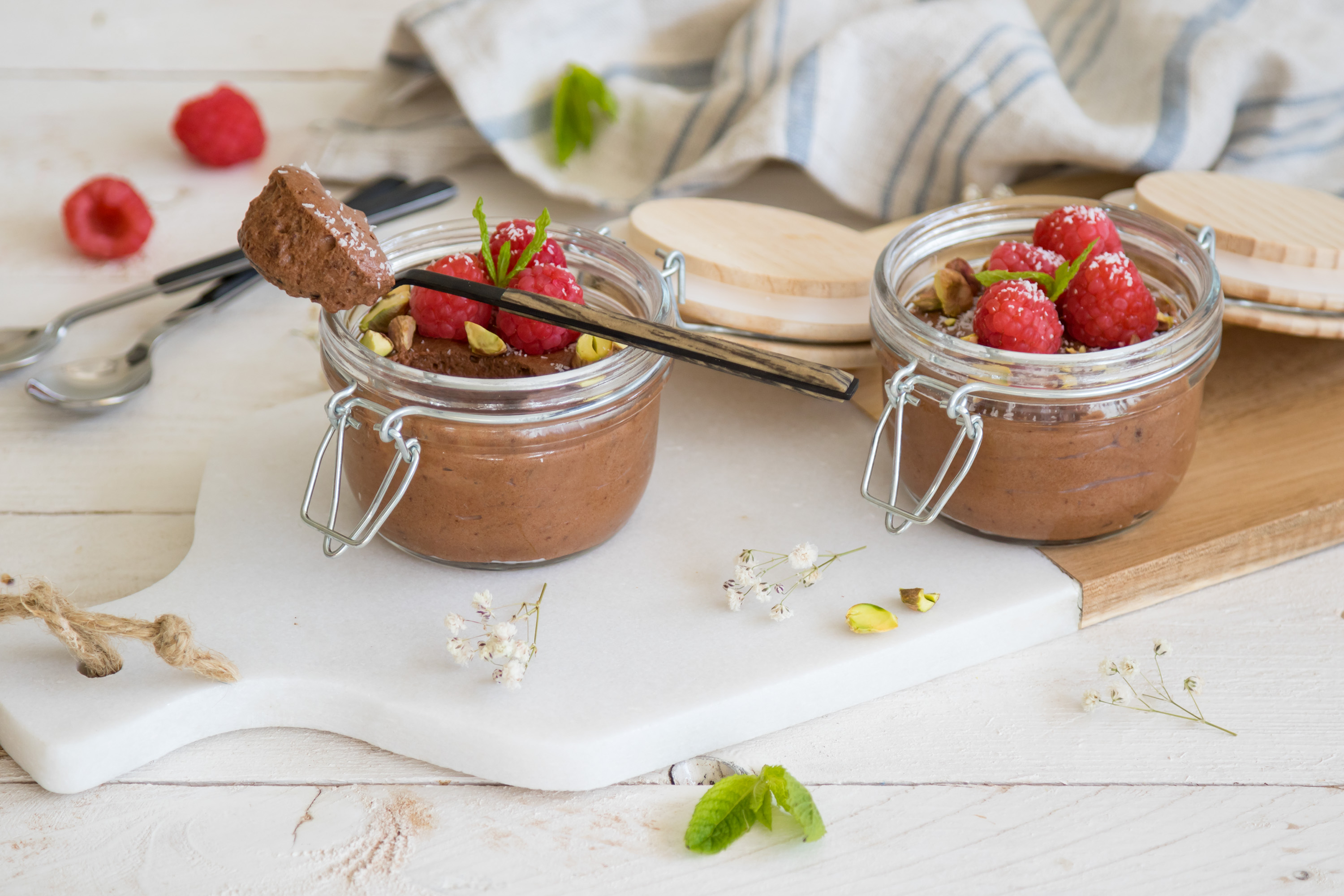 Mousse de chocolate vegano