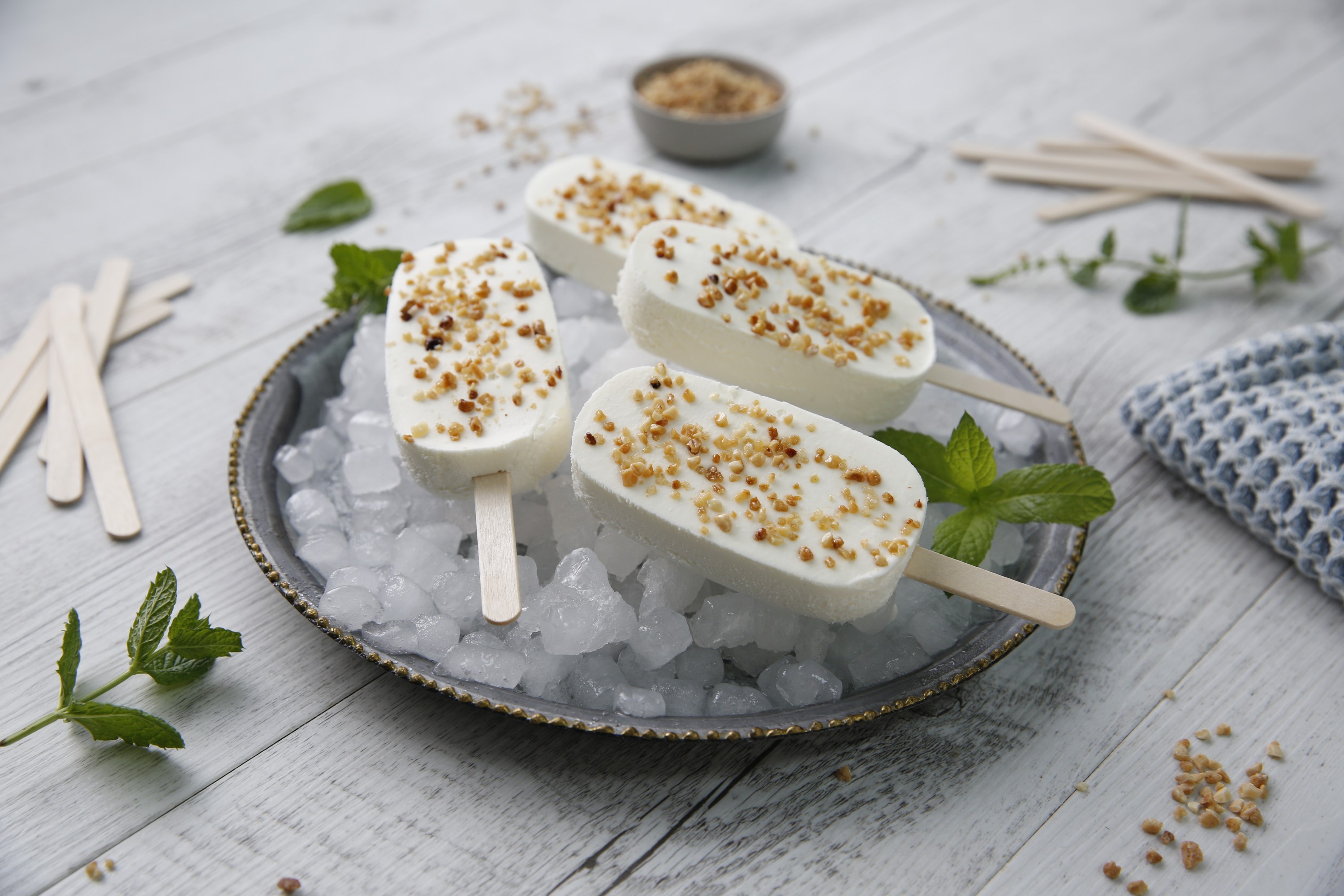 Polos de leche condensada