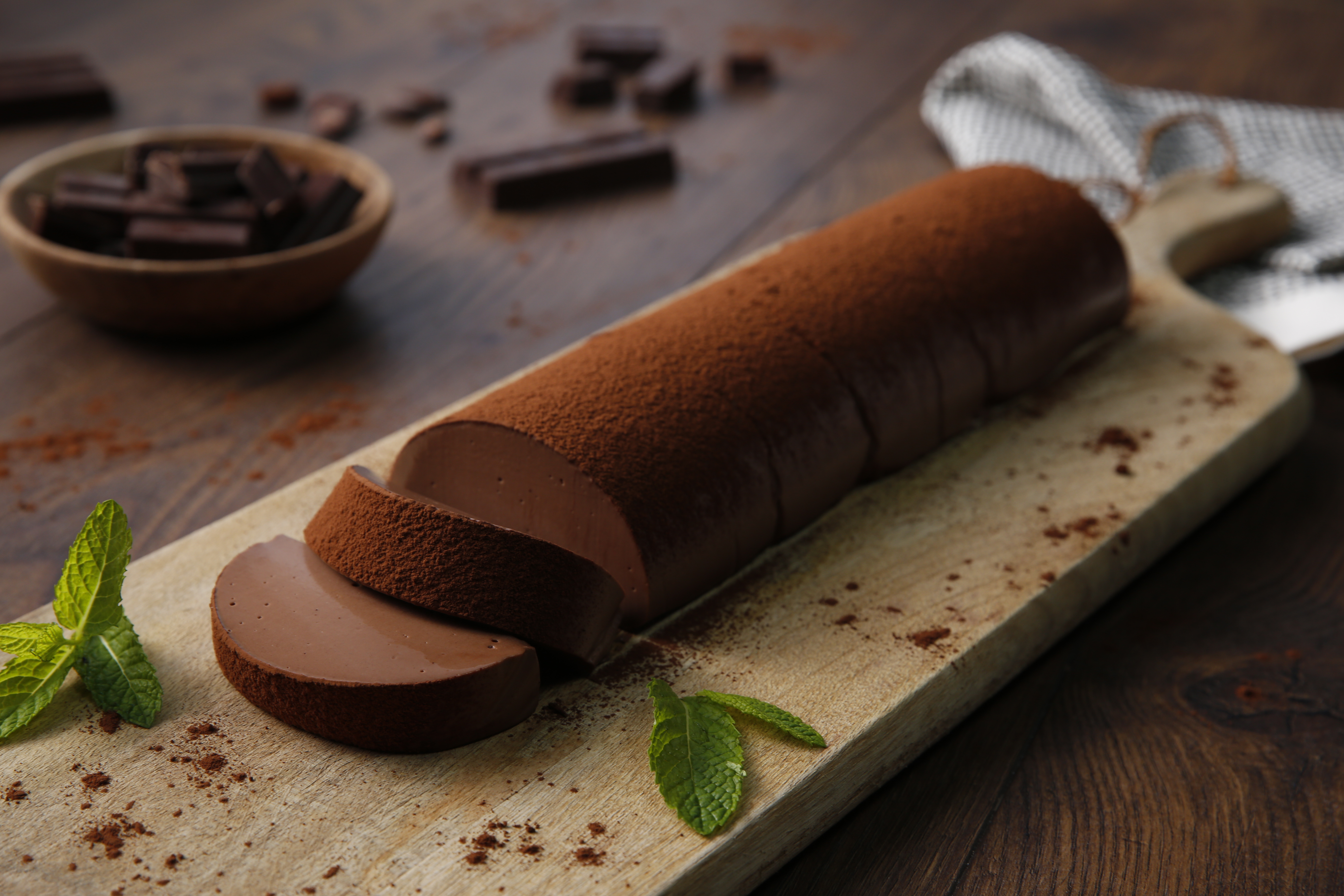 Pastel japonés de chocolate y leche condensada