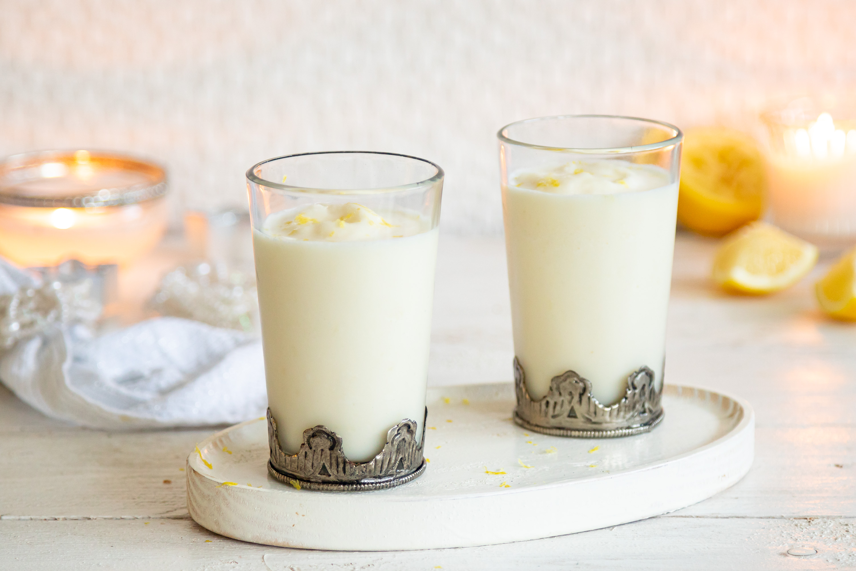 Sorbete de limón con cava