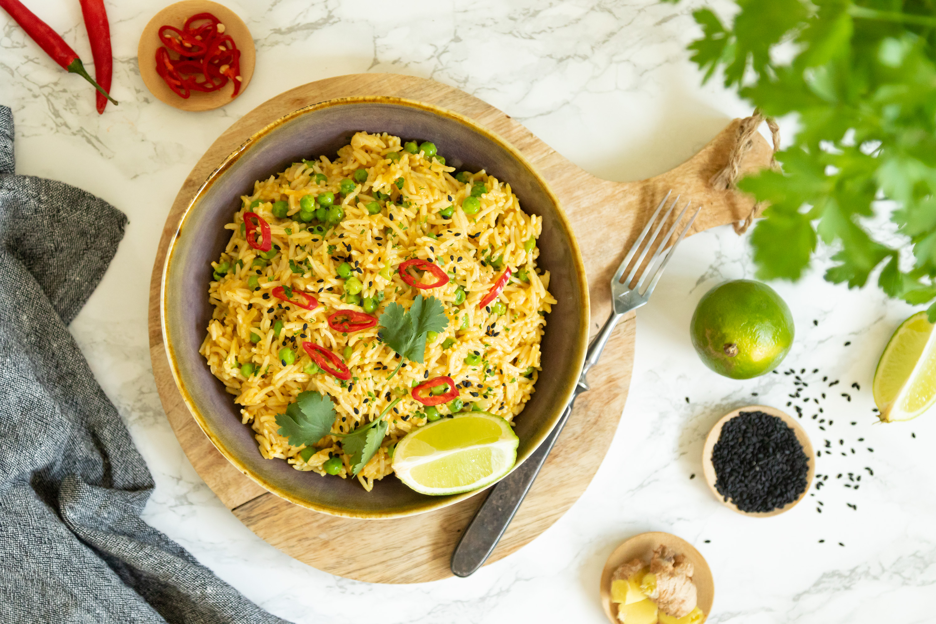 Arroz al curry