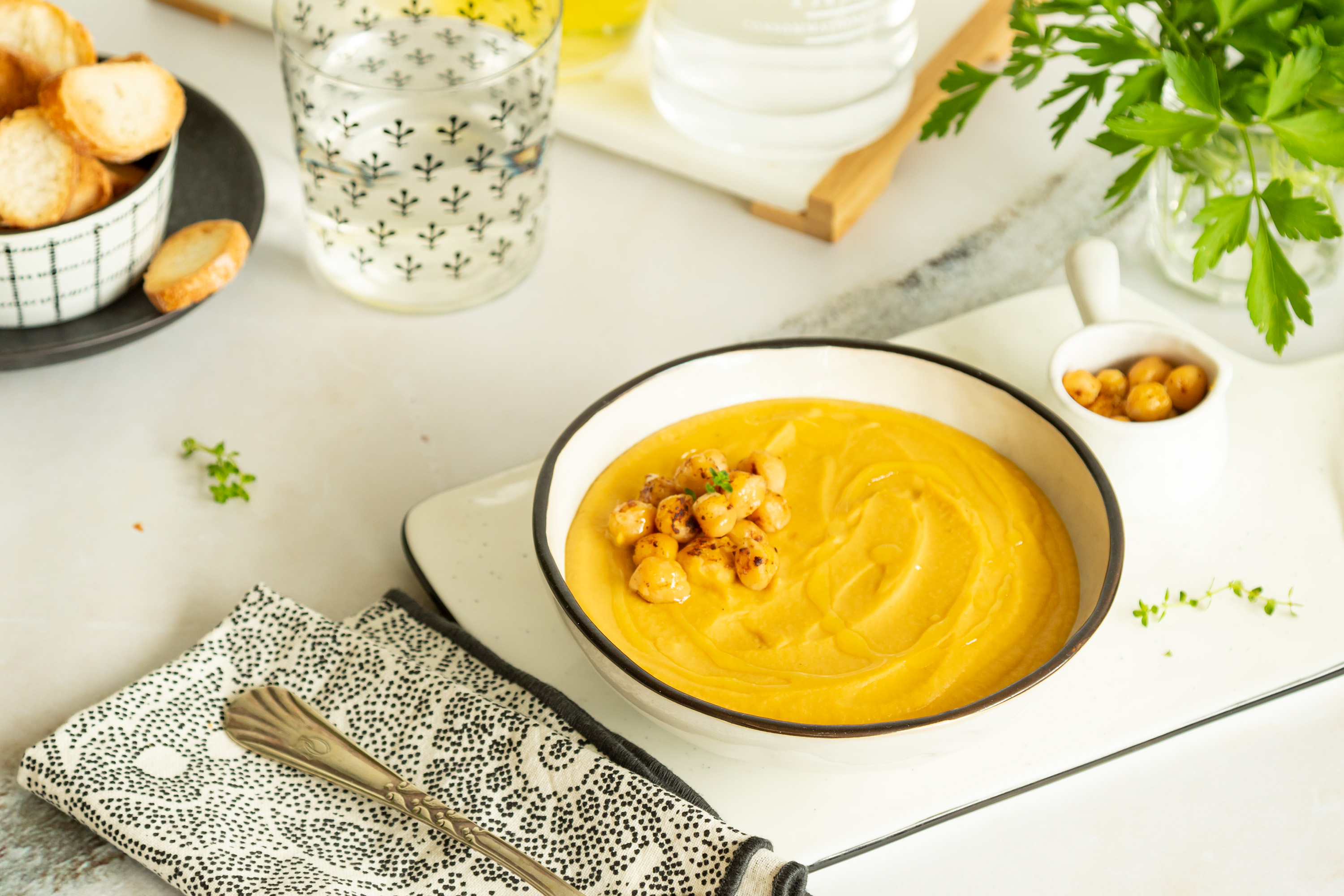 Crema de garbanzos