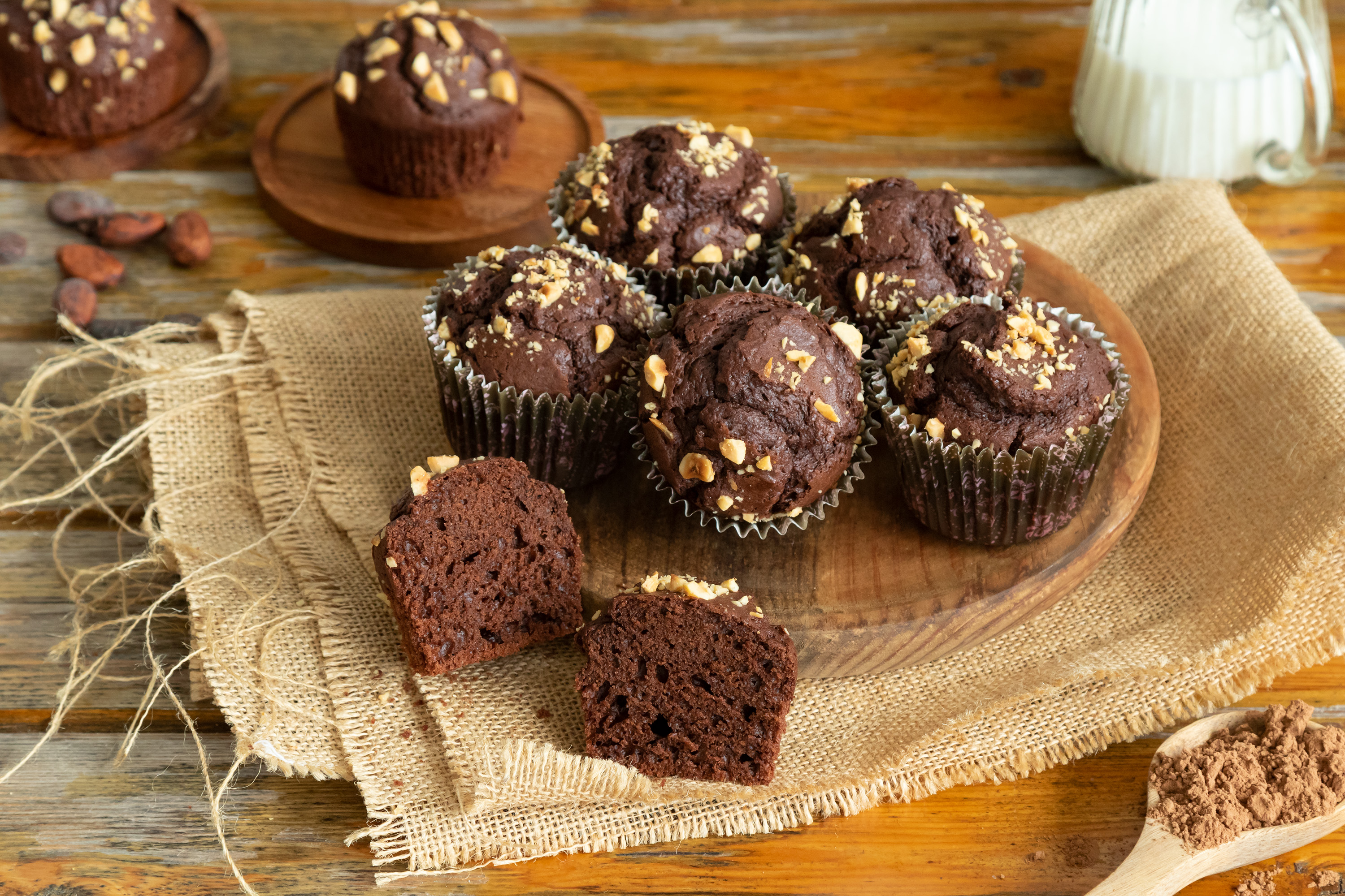 Magdalenas de cacao