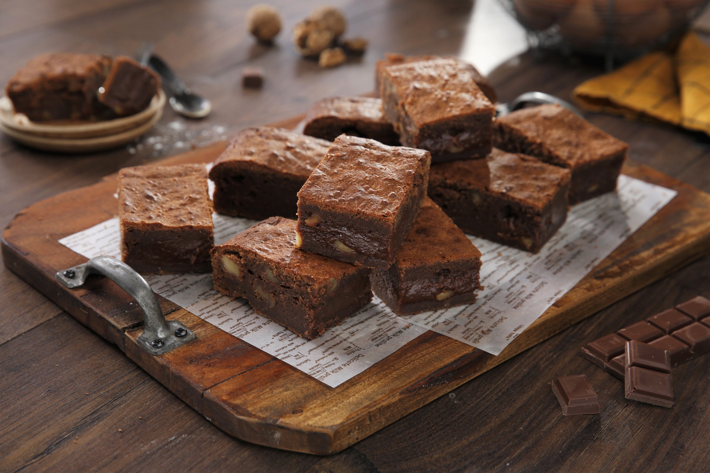 Brownie de chocolate con leche