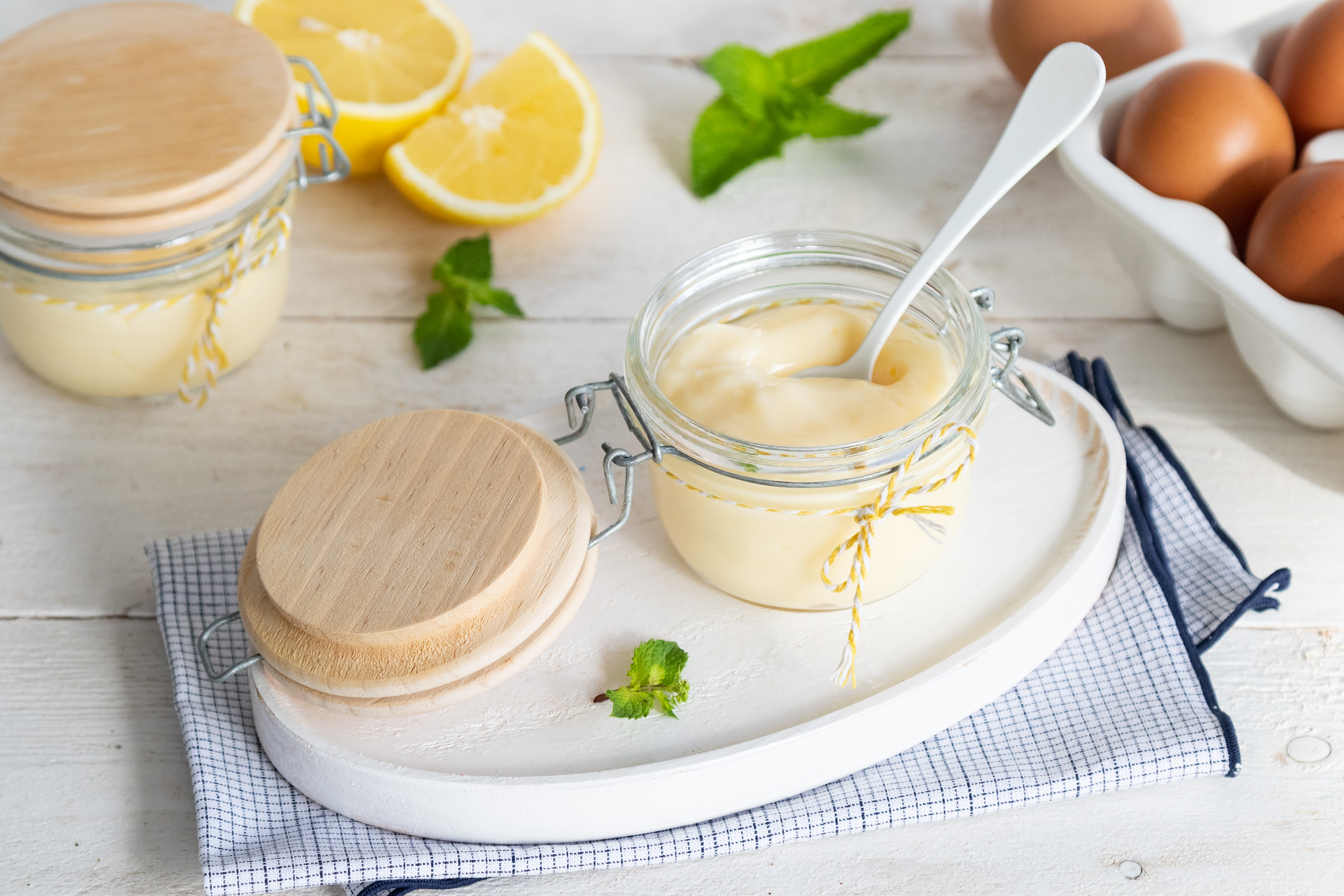 Crema pastelera de limón
