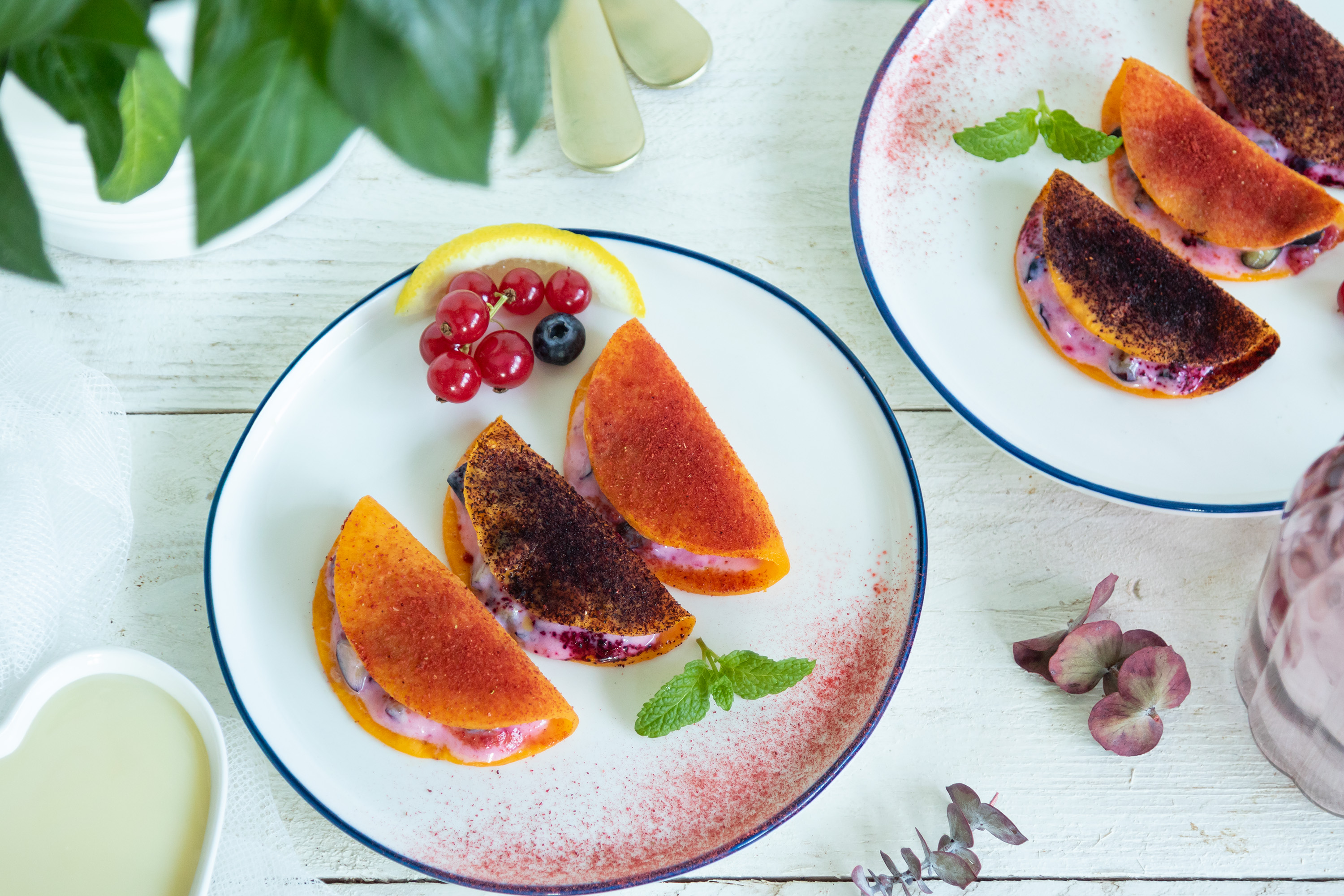 Bocaditos de calabaza y frutos rojos para San Valentín