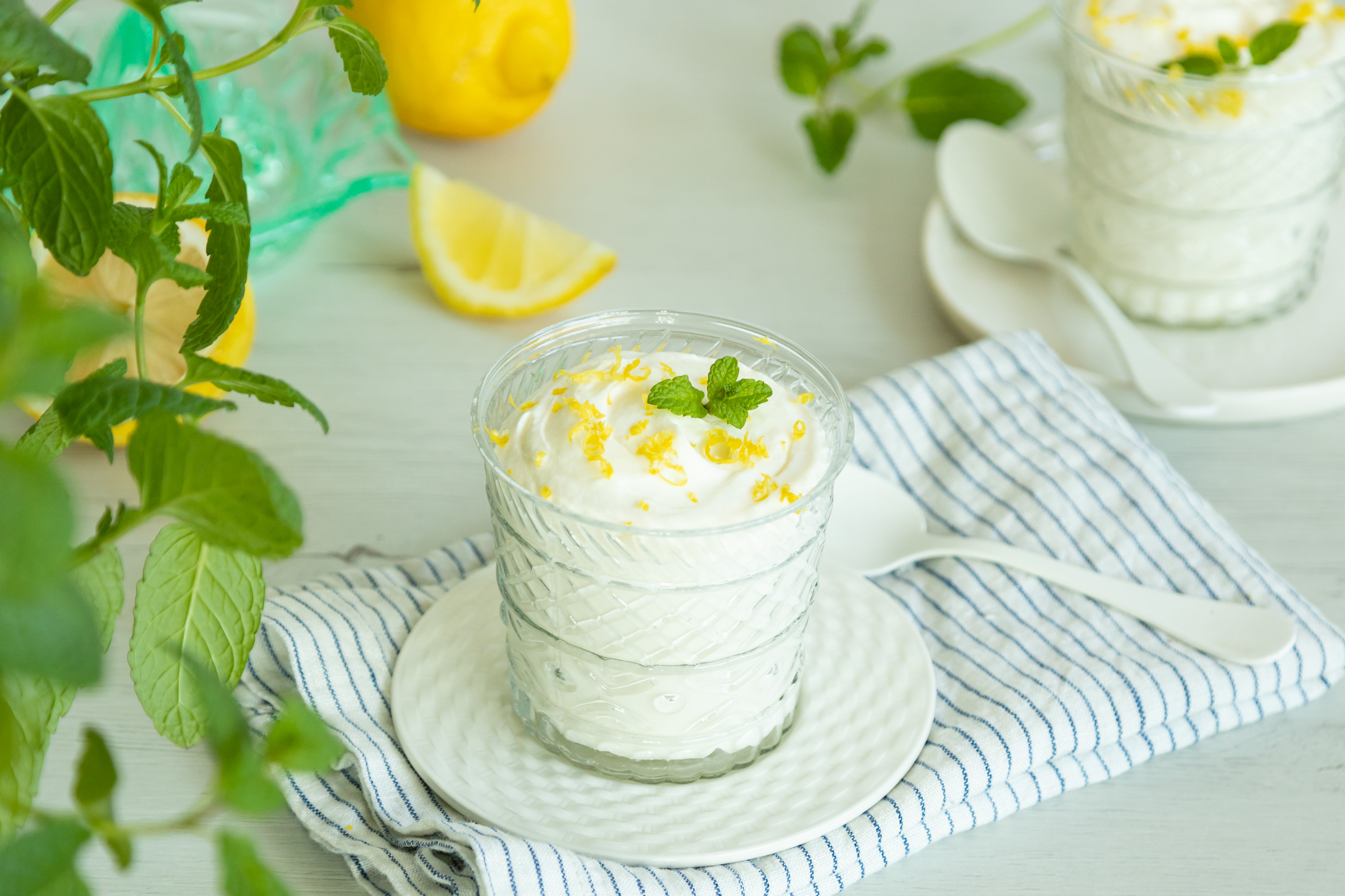 Mousse de limón con yogur