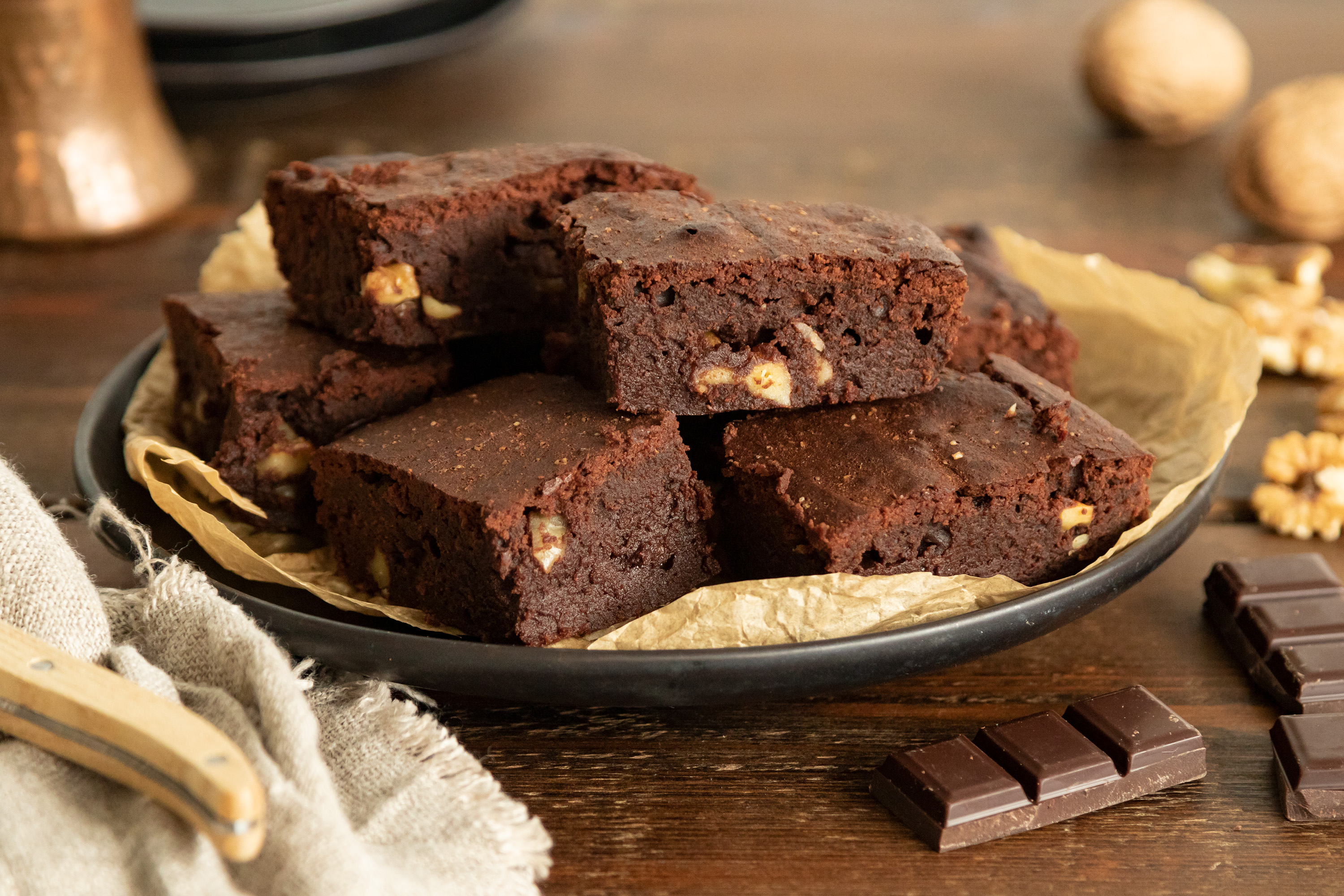 Brownie en freidora de aire