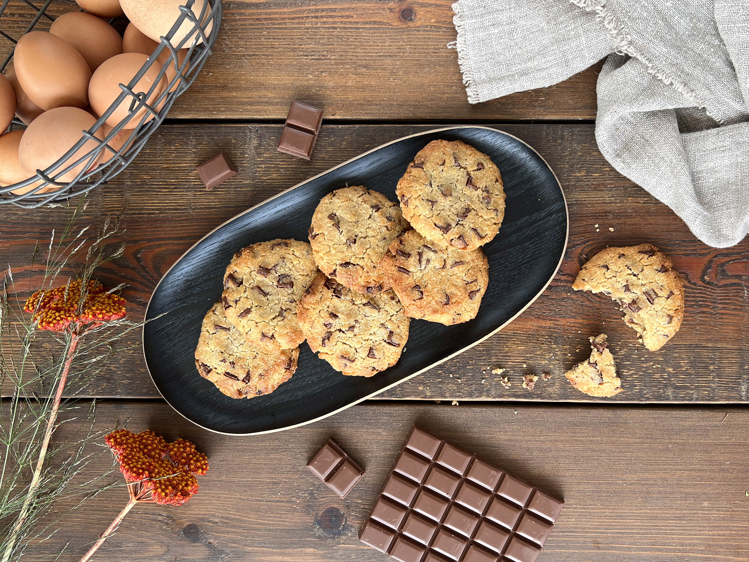 Cookies en freidora de aire